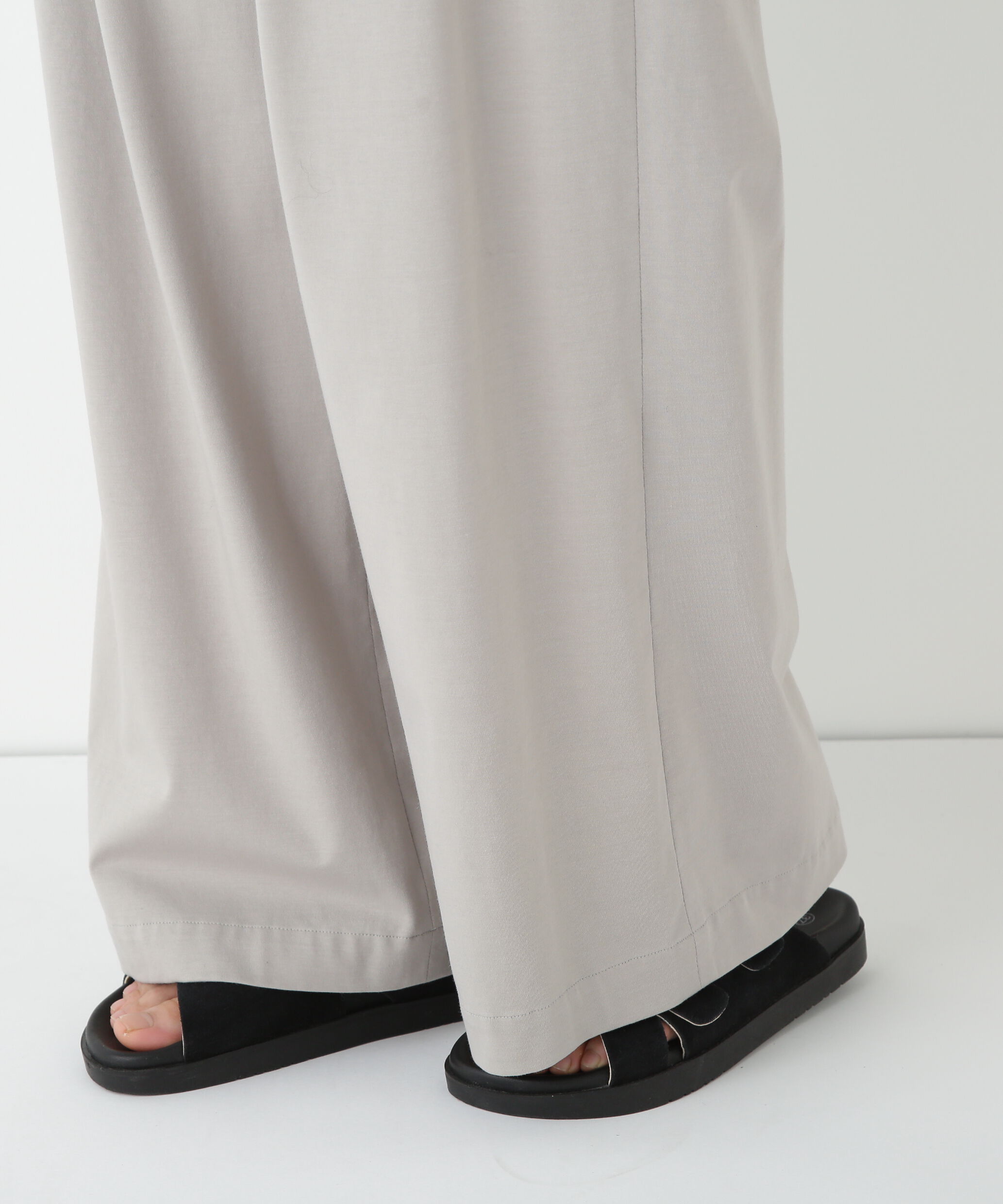  「◆プレーティング天竺タックセミワイドパンツ」|その他|