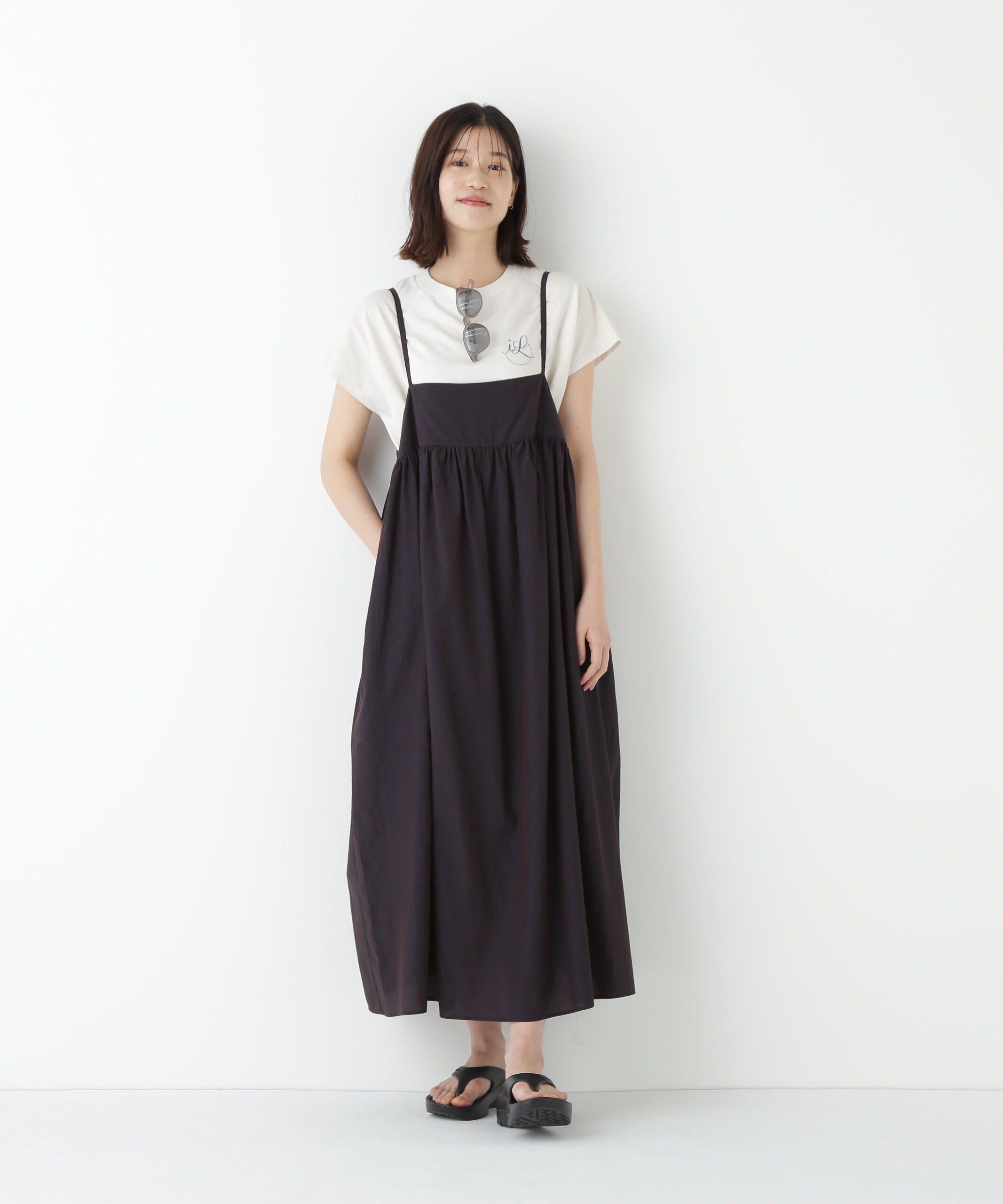  「◆ストライプローンキャミソールワンピース」|ワンピース|