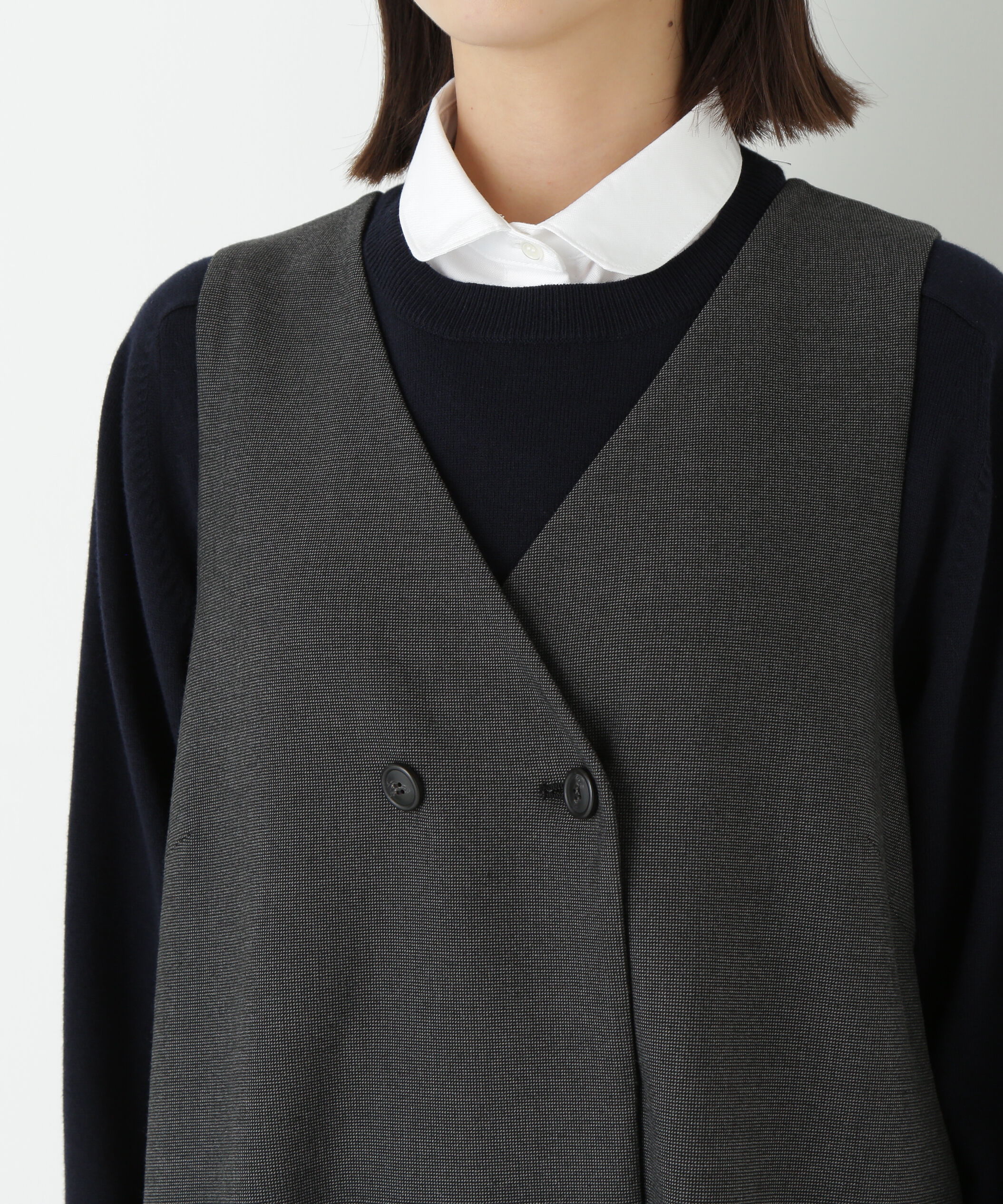  「◆ＴＲストレッチＶネックジャンスカ」|ワンピース|