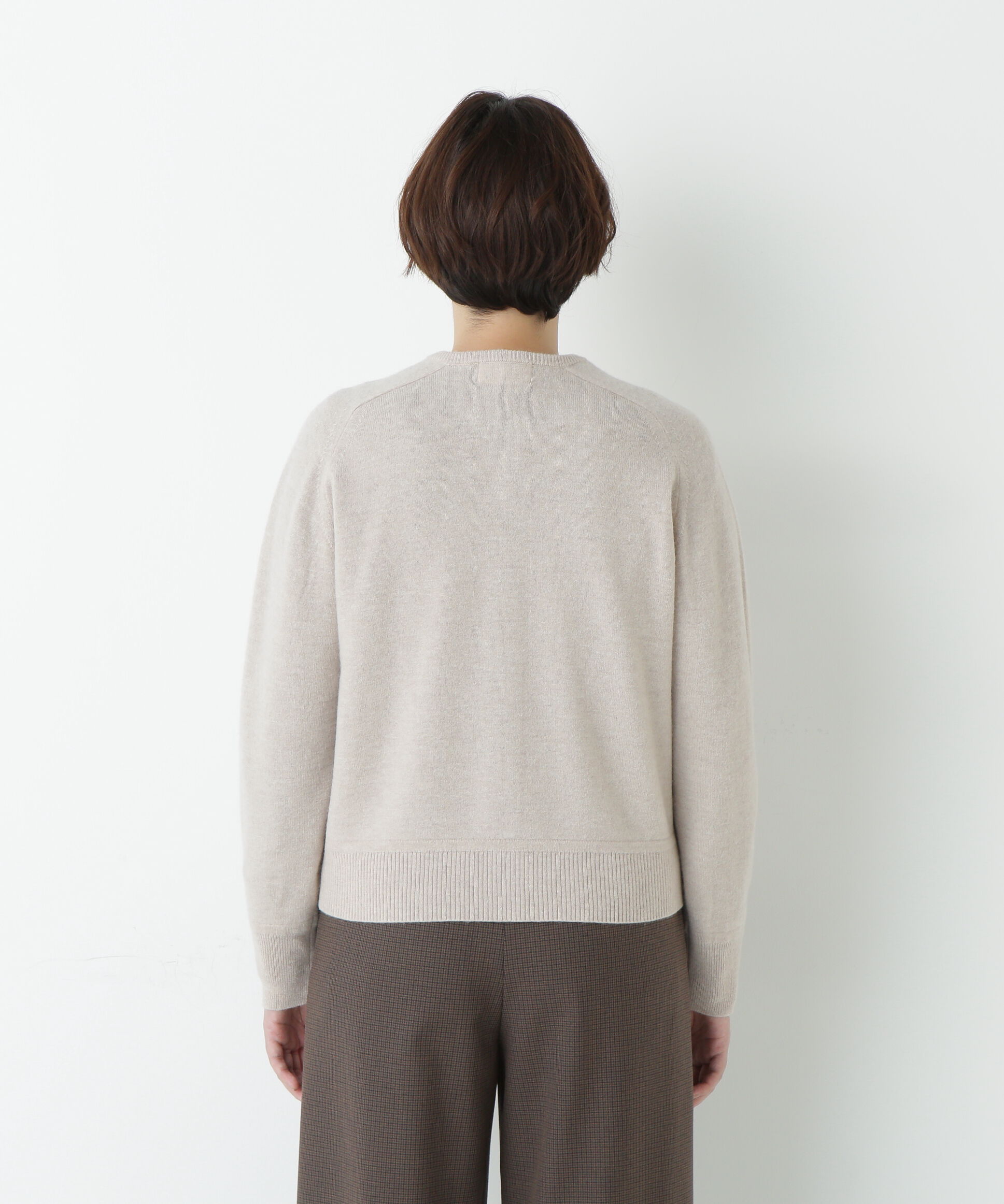  「≪洗える≫ウォッシャブルウールクルーネックカーディガン」|ニット・セーター|