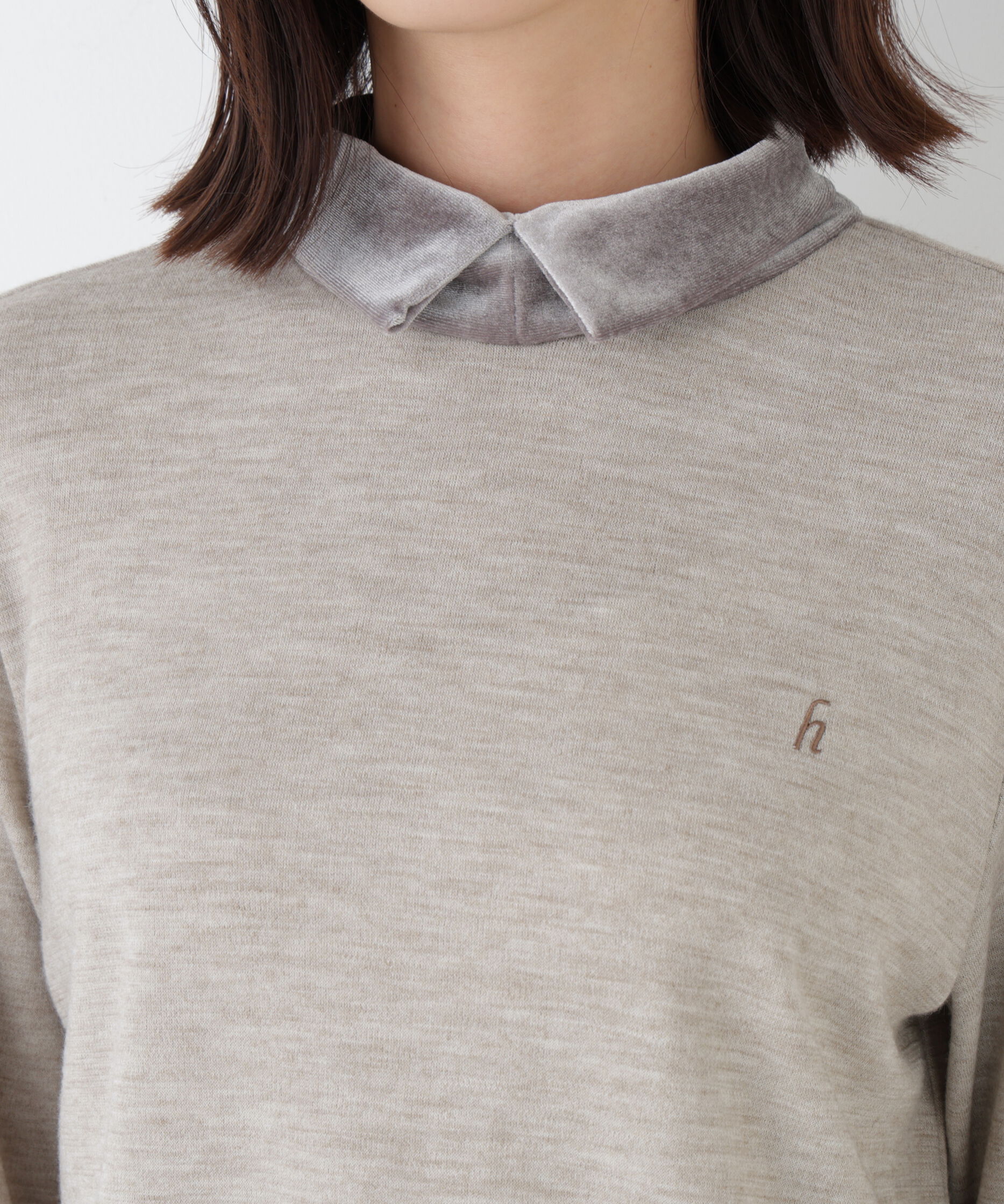  「◆ベロアドッキングプルオーバー」|Tシャツ・カットソー|