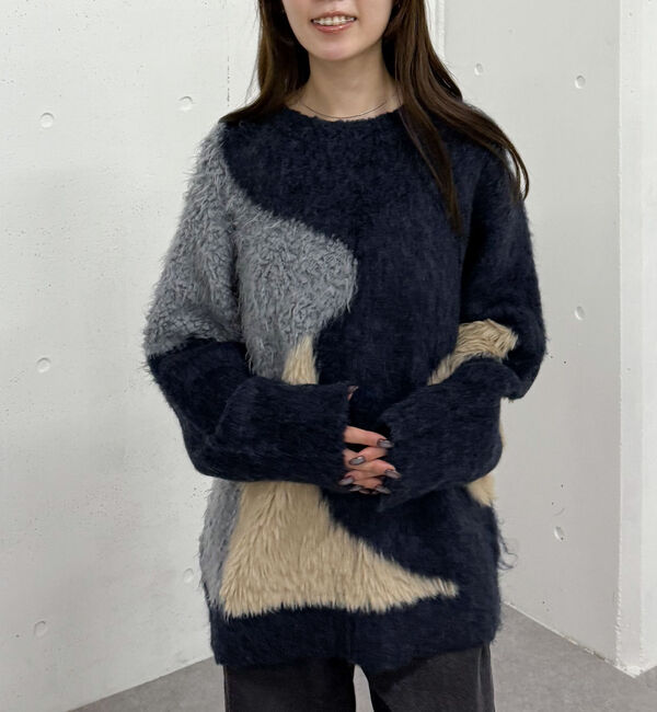 archives「ハートインターシャミドルニットプルオーバー」|ニット・セーター|