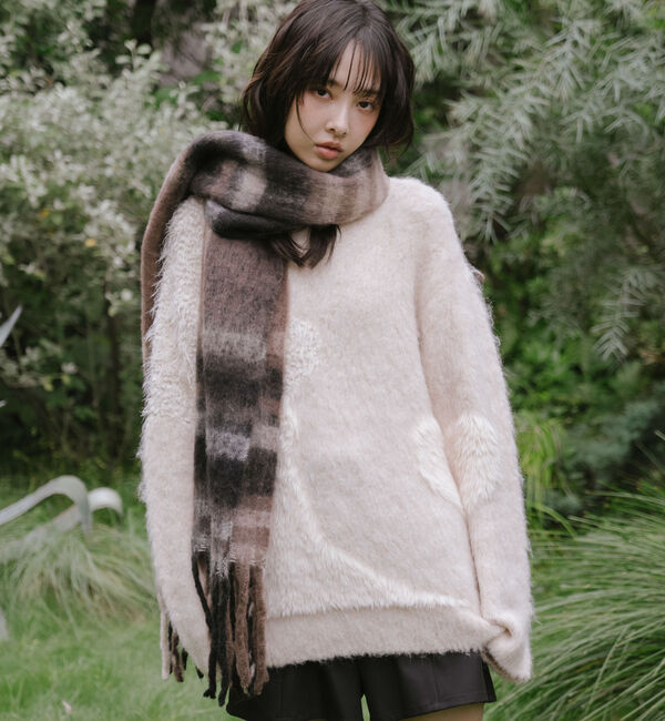 archives「ハートインターシャミドルニットプルオーバー」|ニット・セーター|