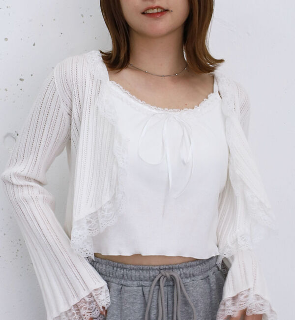 archives「カップ付はしごレースリボンキャミ」|キャミソール|