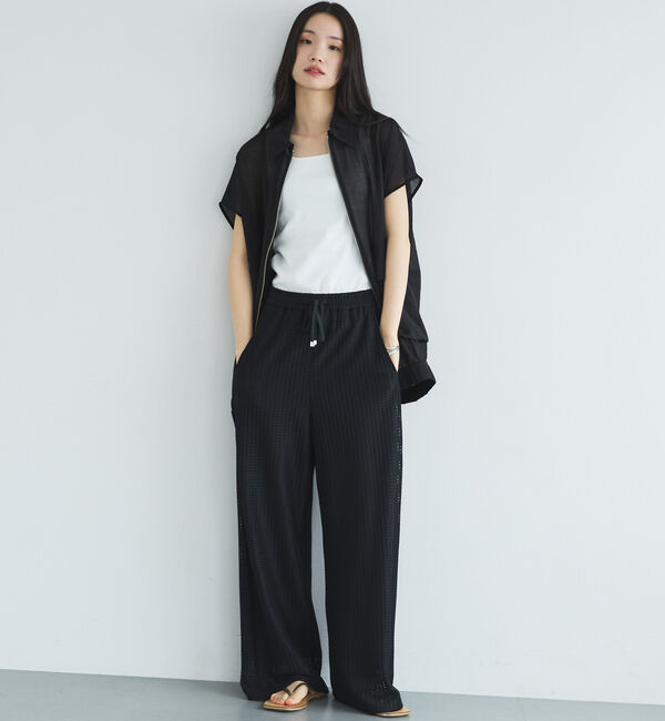 Doux archives「フレンチスリーブジップシアージャケット」|テーラードジャケット|