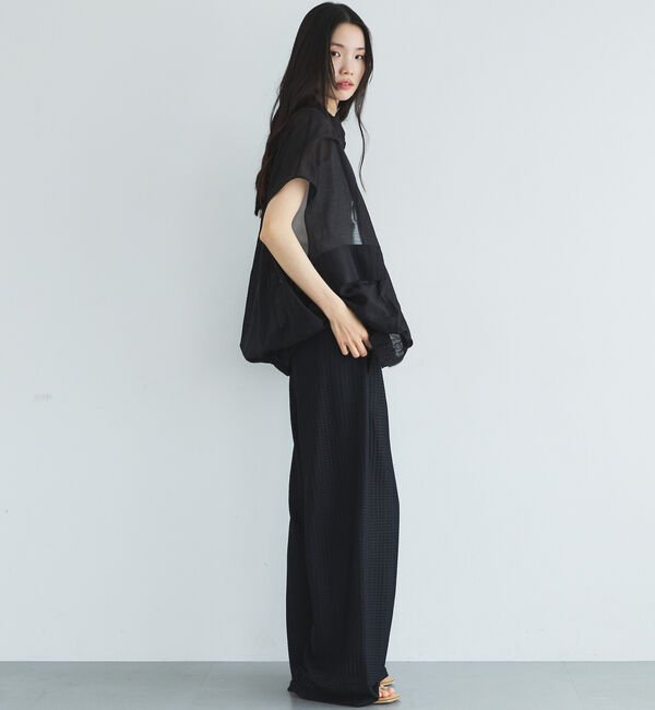 Doux archives「フレンチスリーブジップシアージャケット」|テーラードジャケット|