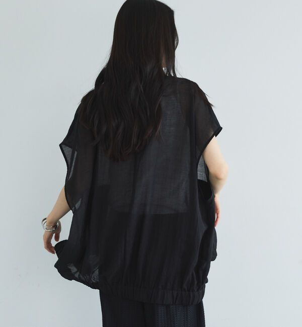 Doux archives「フレンチスリーブジップシアージャケット」|テーラードジャケット|