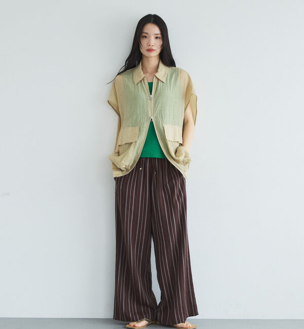 Doux archives「フレンチスリーブジップシアージャケット」|テーラードジャケット|