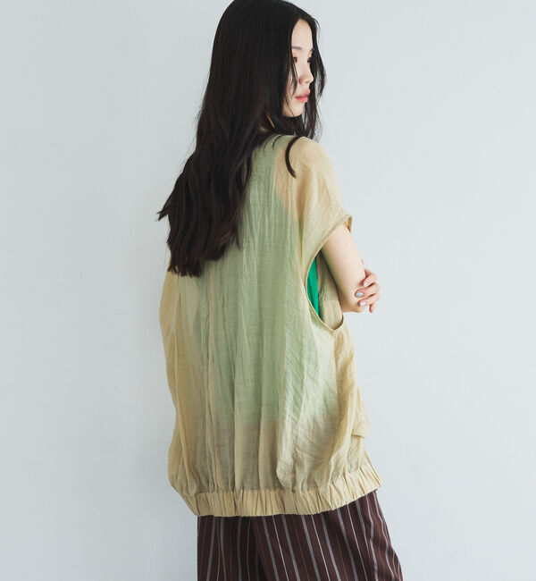 Doux archives「フレンチスリーブジップシアージャケット」|テーラードジャケット|