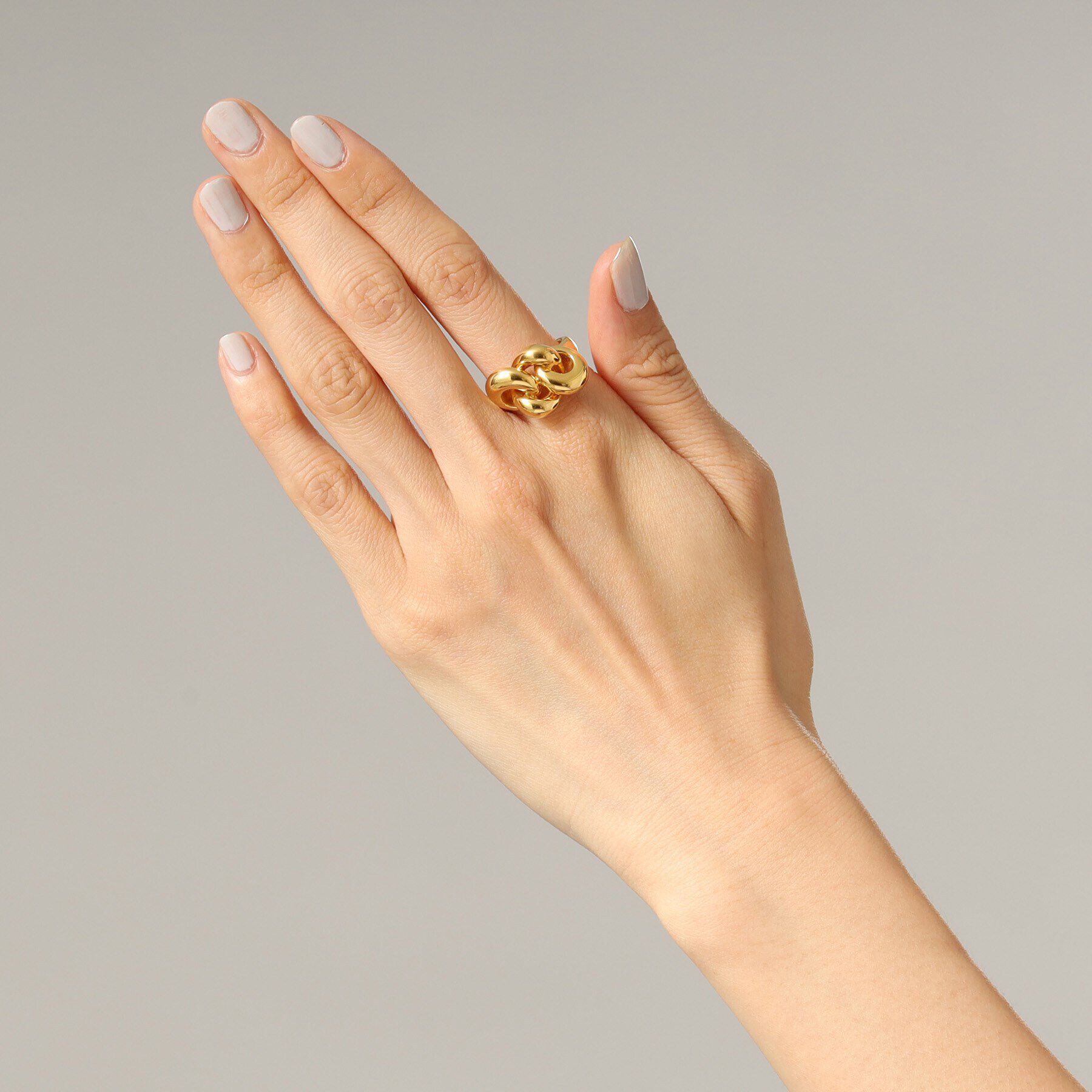 COCOSHNIK ONKITSCH「シルバー ニッティングモチーフ リング GP」|リング|