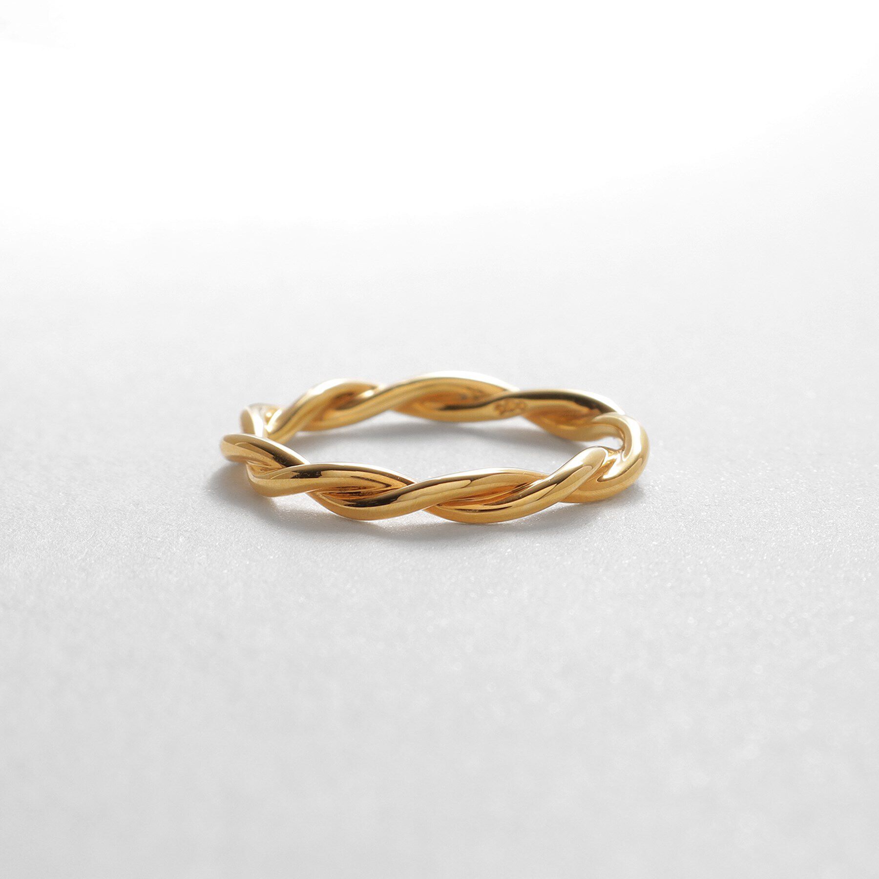 COCOSHNIK ONKITSCH「シルバー ラインリング ツイストストリング GP」|リング|