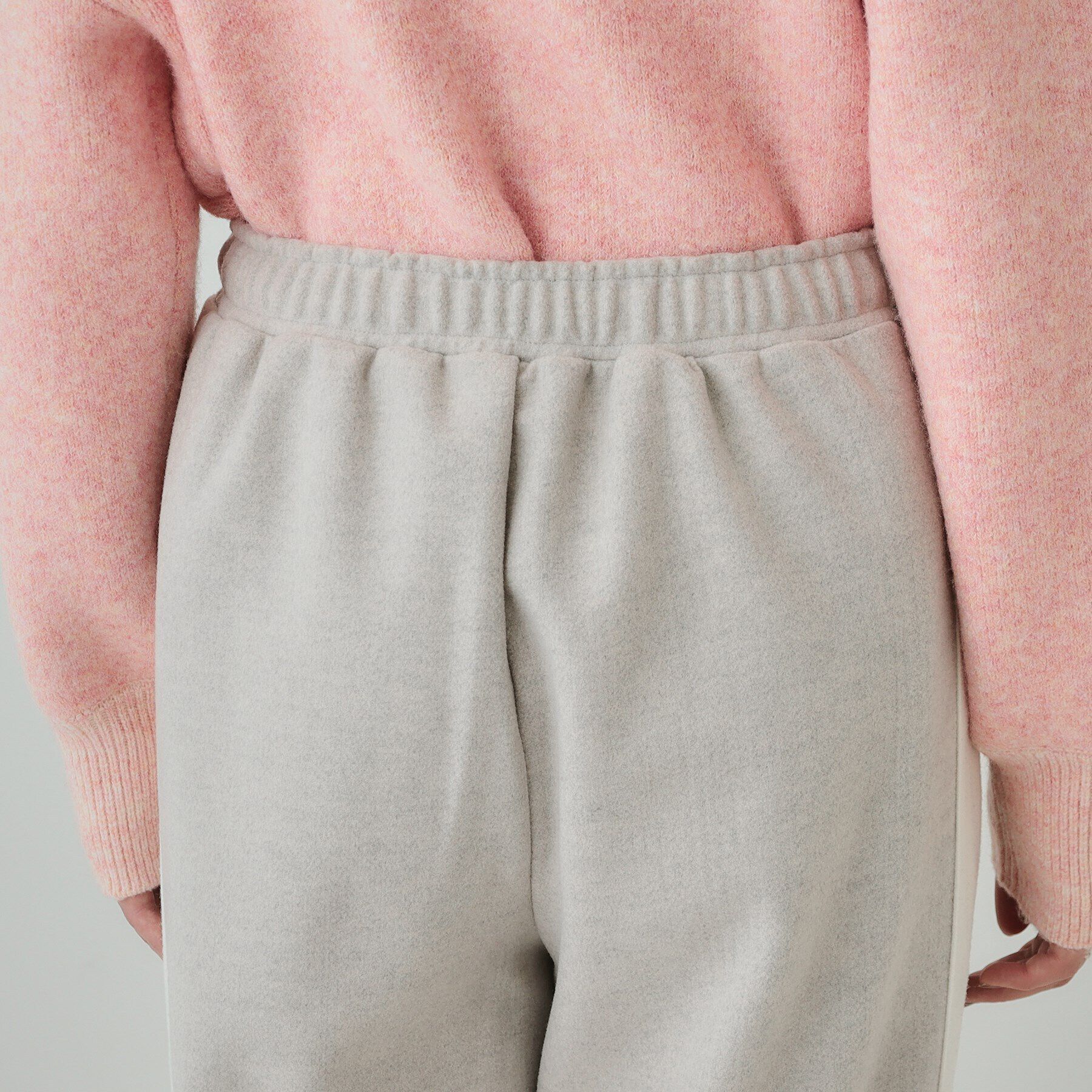 SHOO･LA･RUE「【S-LL】脚のラインをきれいに見せる サイドライン起毛イージーパンツ」|その他|