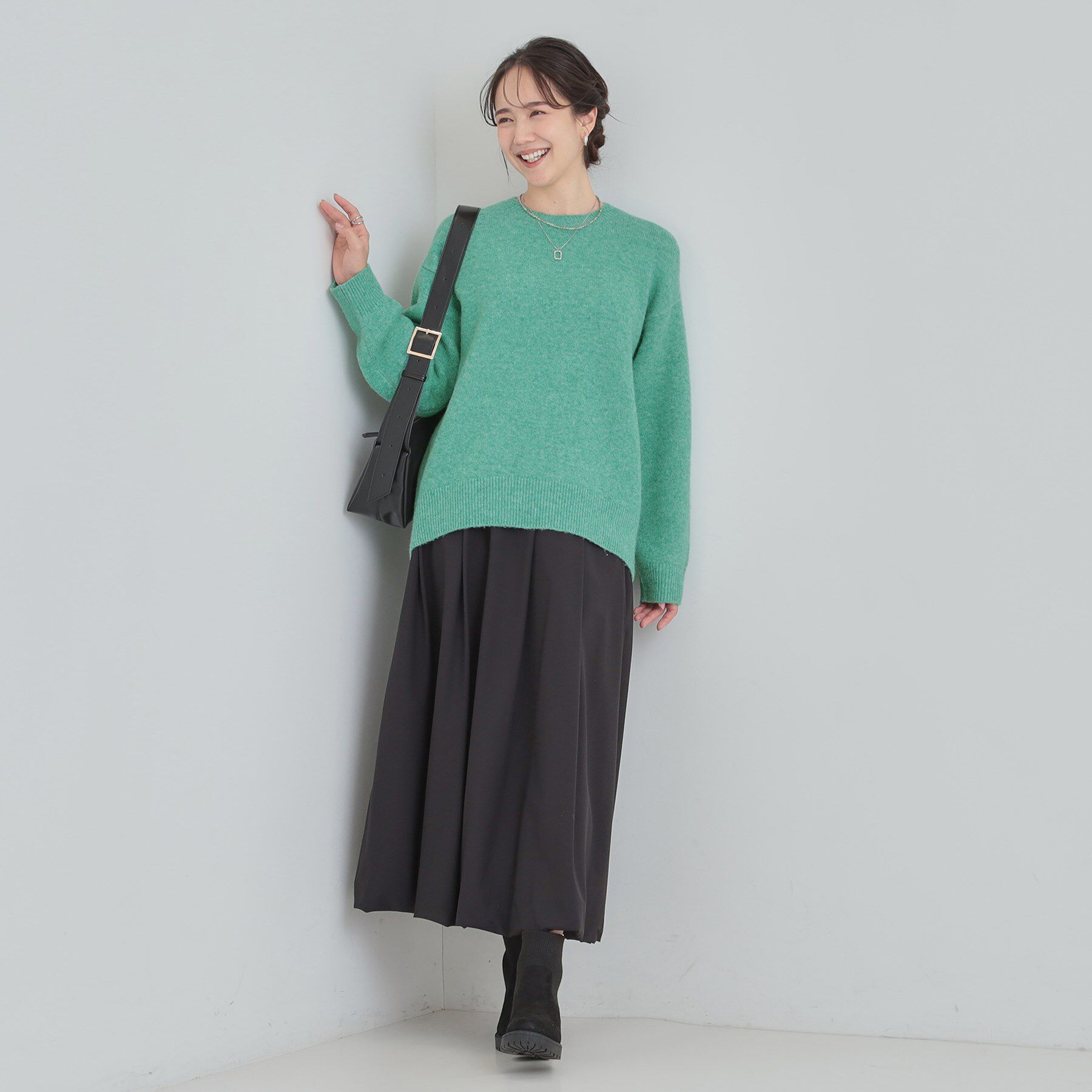 SHOO･LA･RUE「【洗濯機可】お気に入りカラーを身にまとって　ふんわりゆるニット」|ニット・セーター|