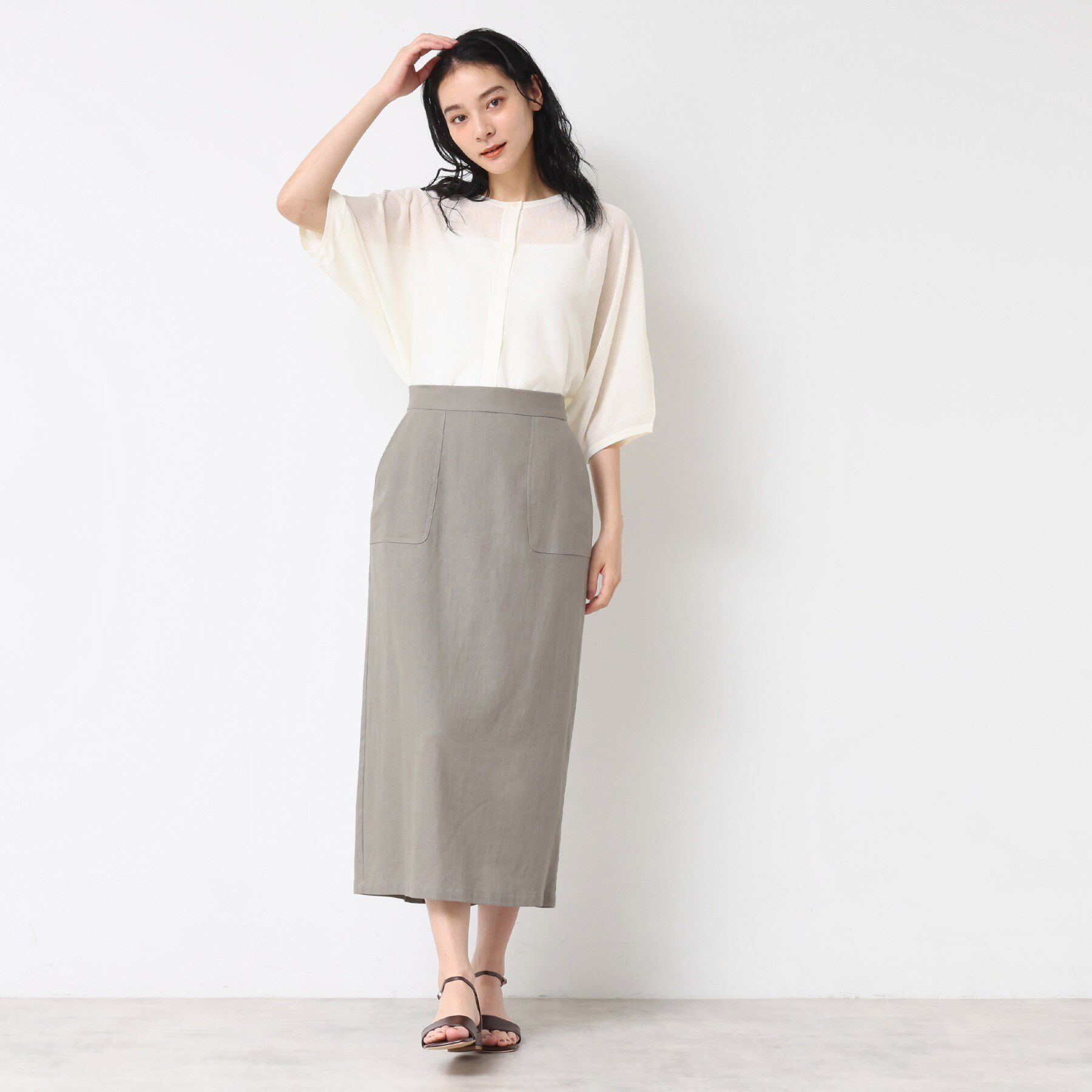 Dessin「【前後2WAY・洗える】シアーカーディガン」|カーディガン|