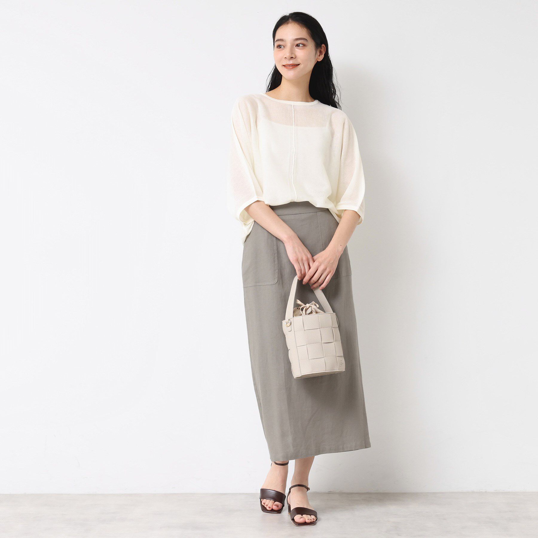 Dessin「【前後2WAY・洗える】シアーカーディガン」|カーディガン|