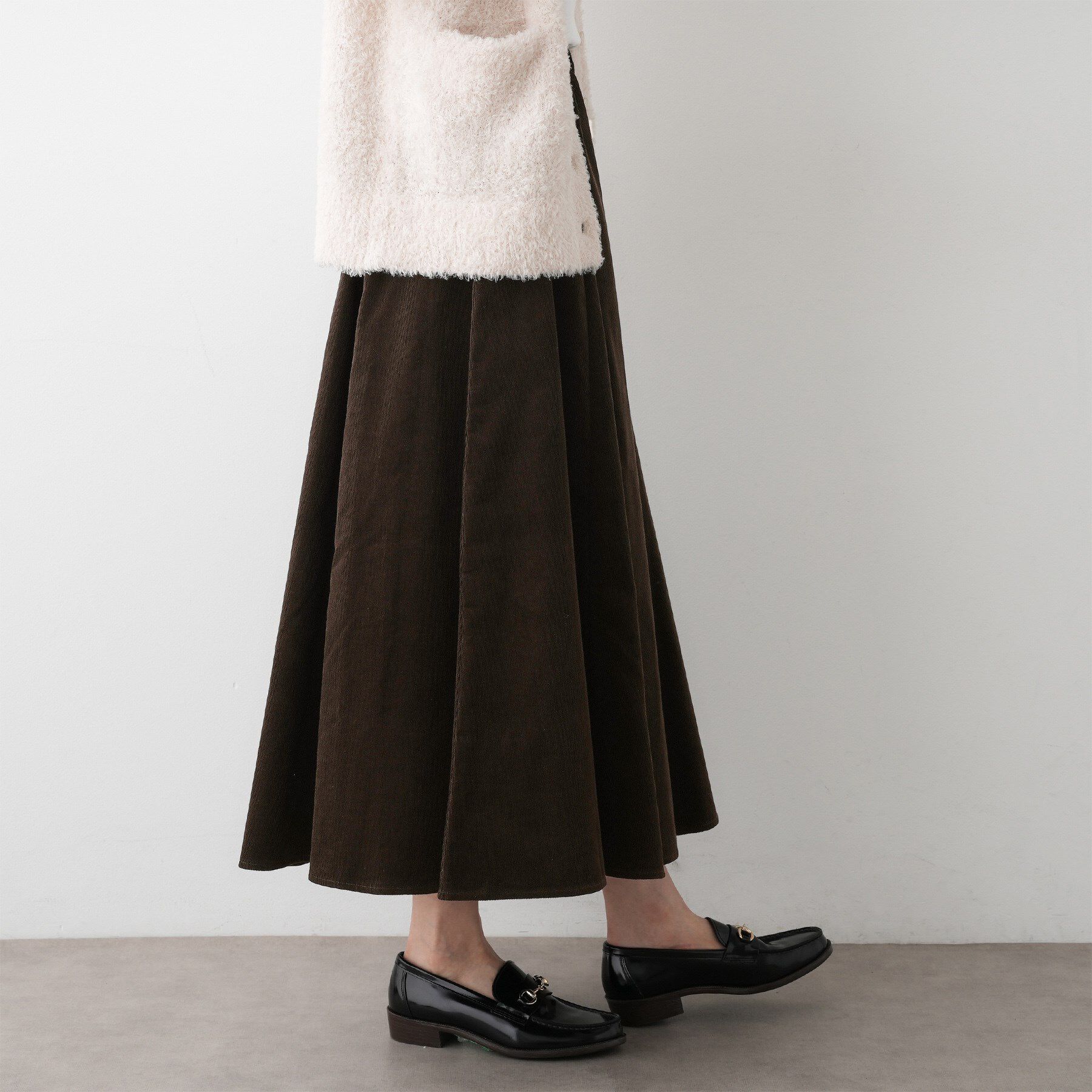 Dessin「【洗える】コーデュロイフレアスカート」|スカート|