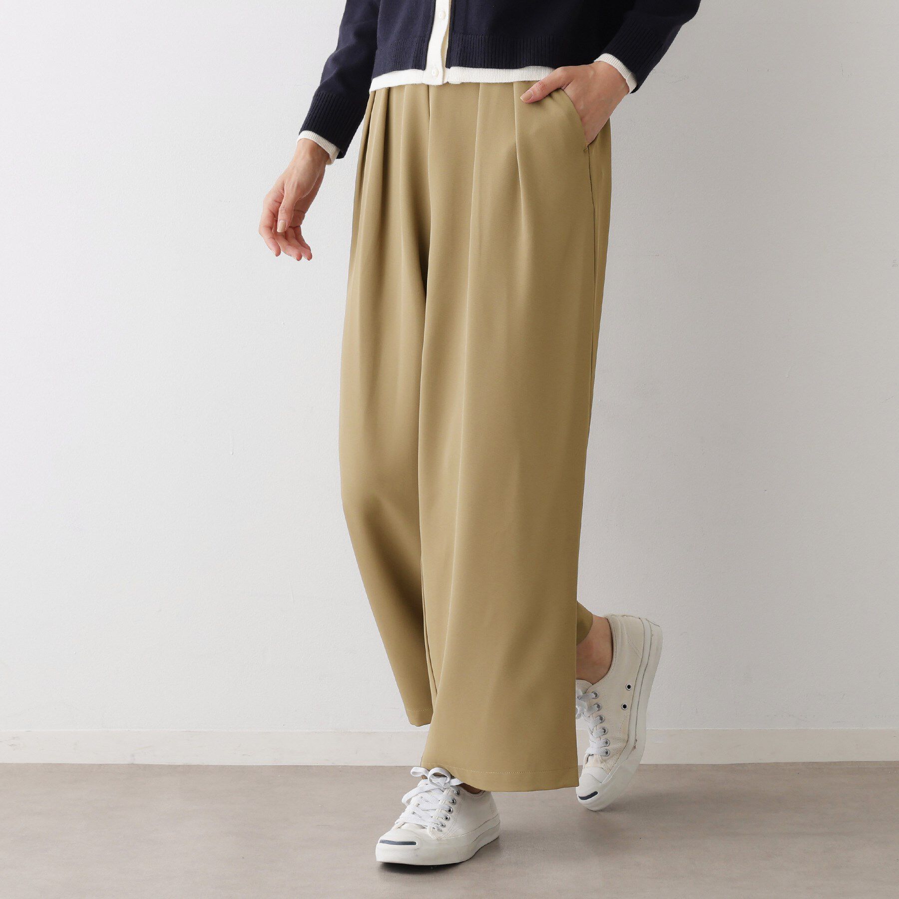 Dessin「【セットアップ可・洗える】ダブルタックワイドパンツ」|その他|