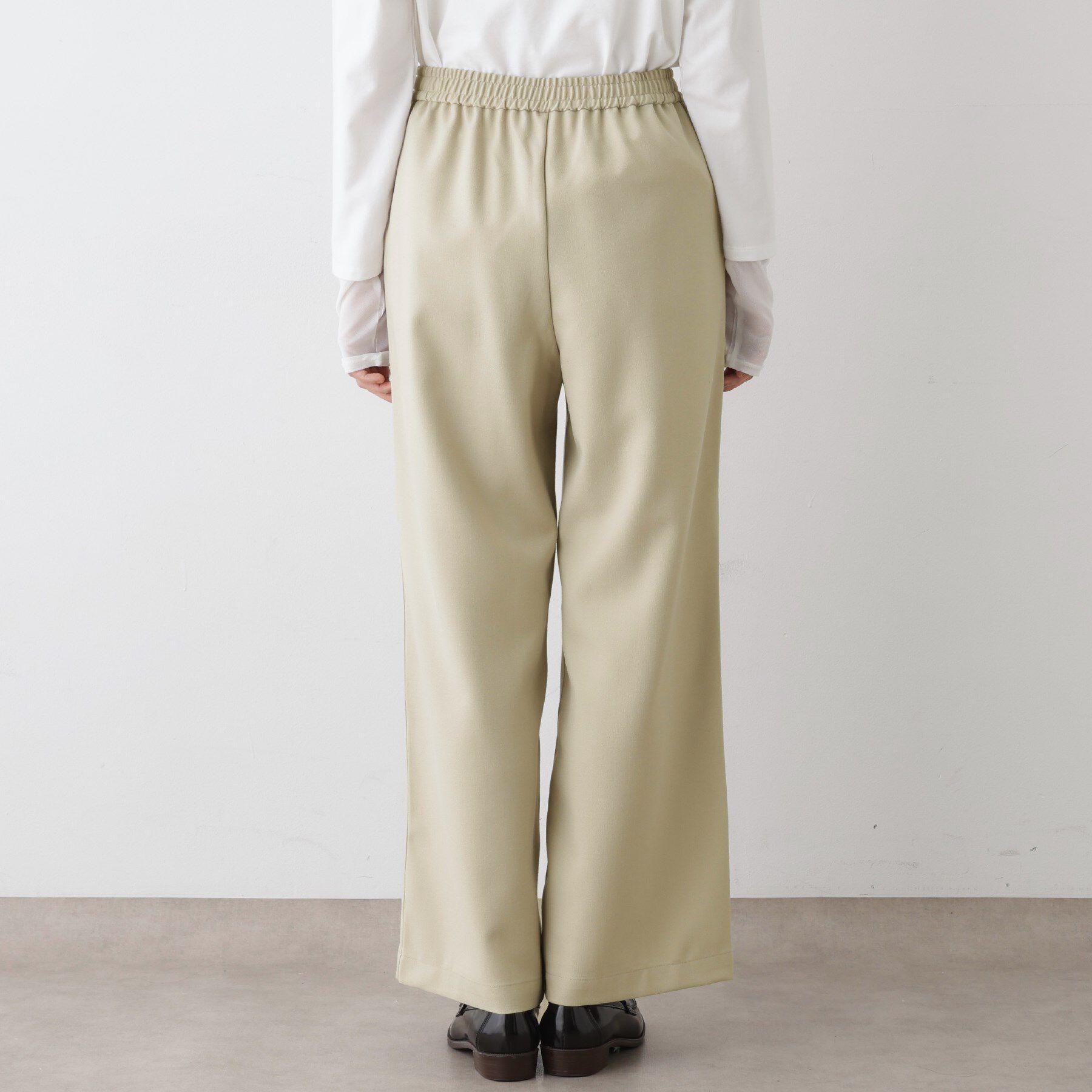 Dessin「【ウエストゴム・洗える】コンフォートワイドパンツ」|その他|