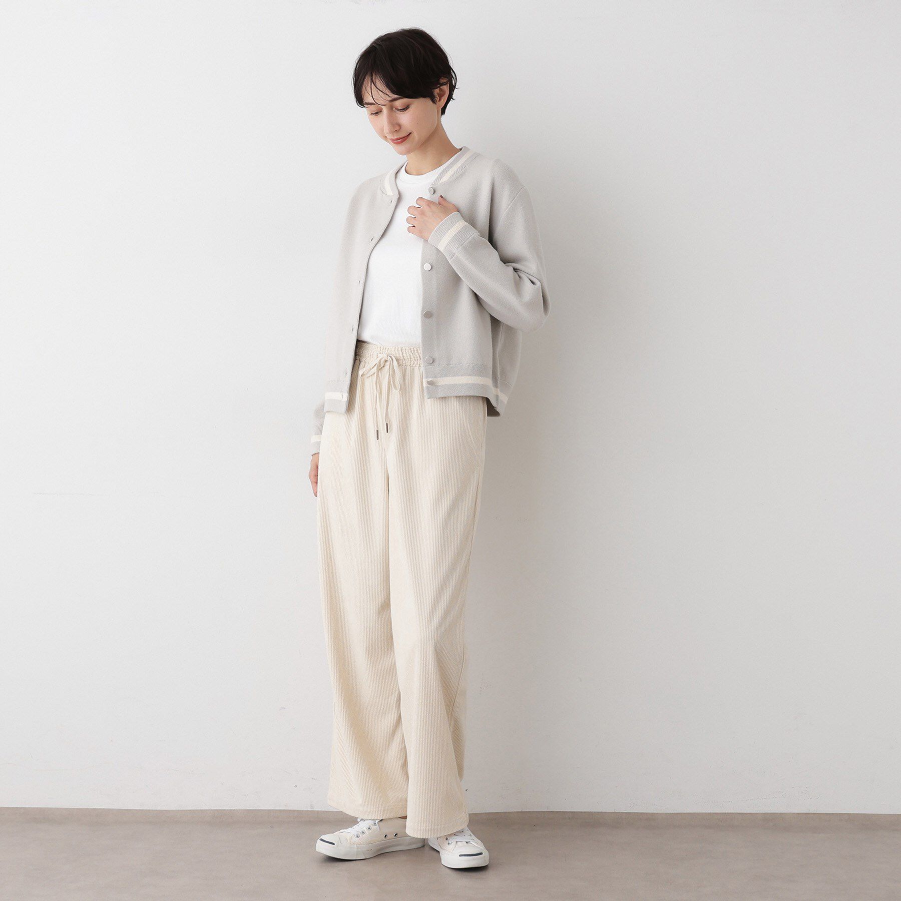 Dessin「【ウエストゴム・洗える】ソフトコーデュロイイージーパンツ」|その他|