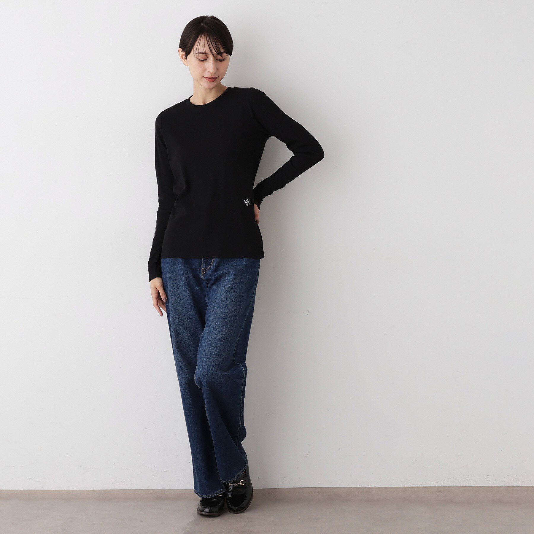 Dessin「【吸湿発熱/抗菌防臭】ジンジャー混クルーネックプルオーバー」|Tシャツ・カットソー|