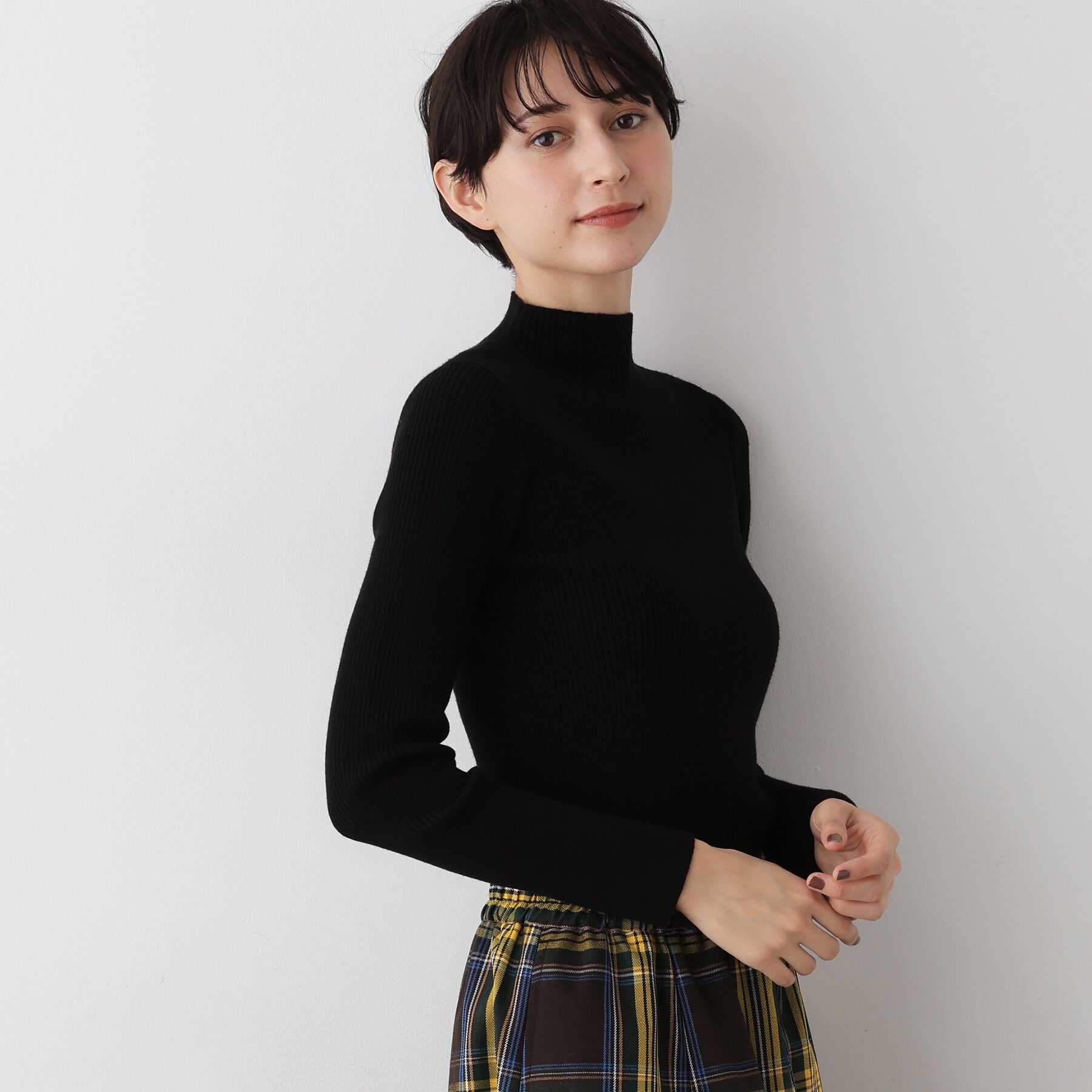 Dessin「【洗える】リブタートルネックニット」|ニット・セーター|