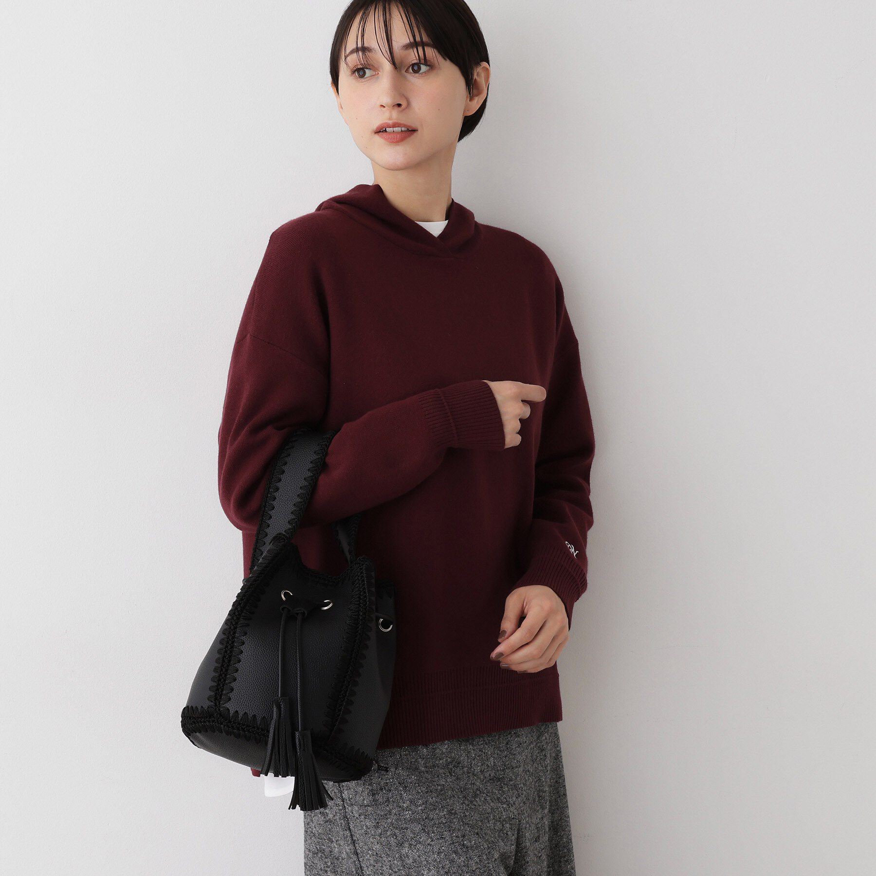 Dessin「かがりステッチ巾着バッグ」|ショルダー・メッセンジャー|