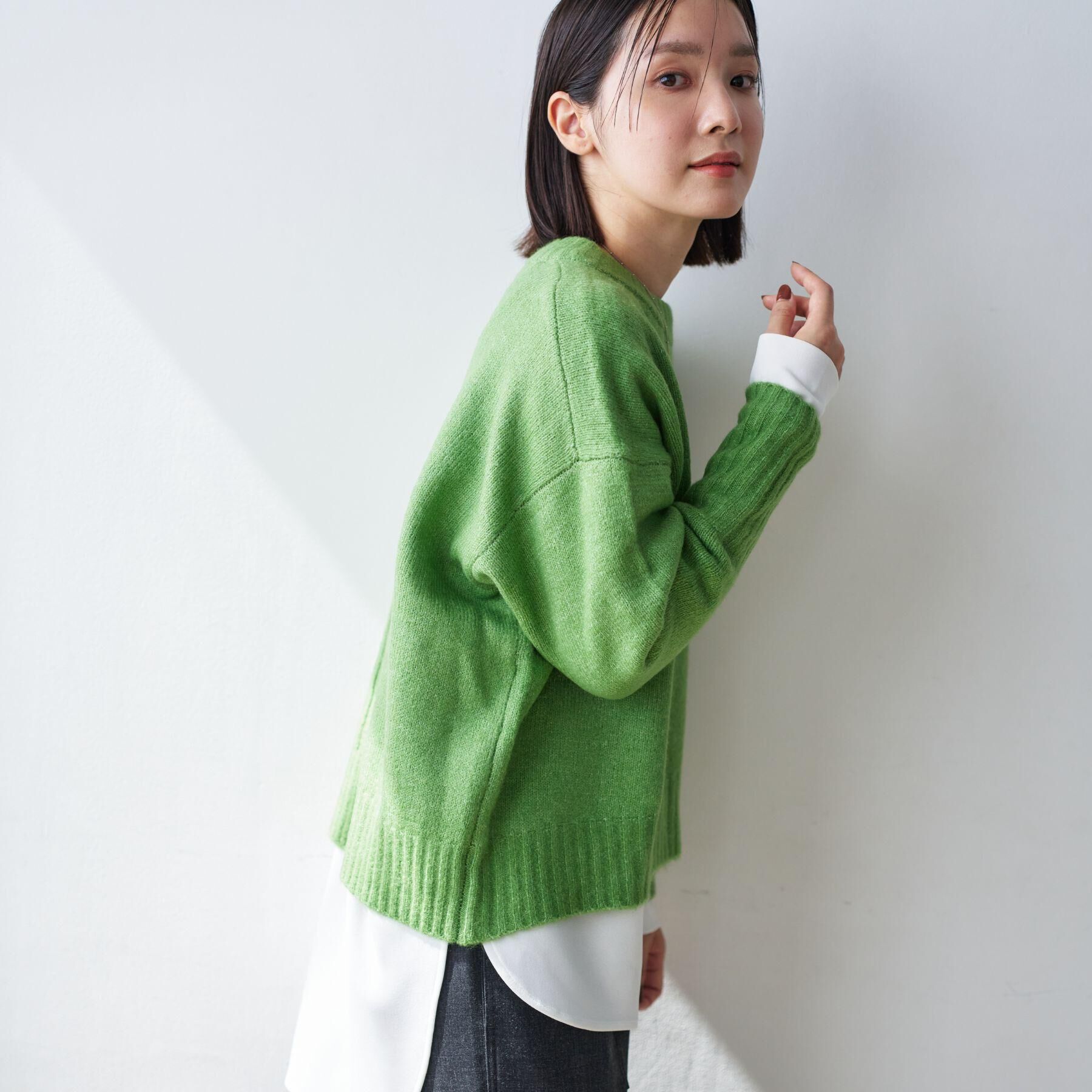 Dessin「【洗える】クルーネックワイドニット」|ニット・セーター|