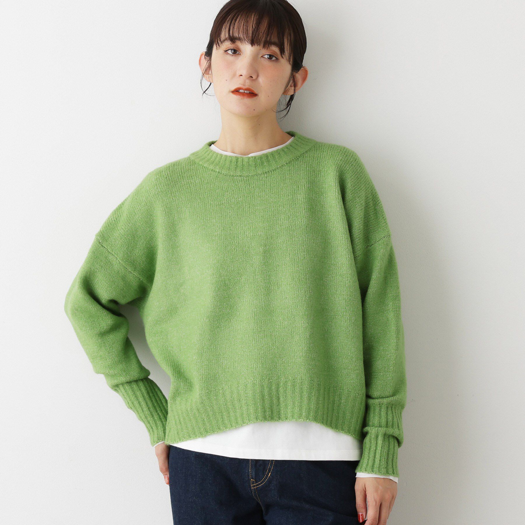 Dessin「【洗える】クルーネックワイドニット」|ニット・セーター|