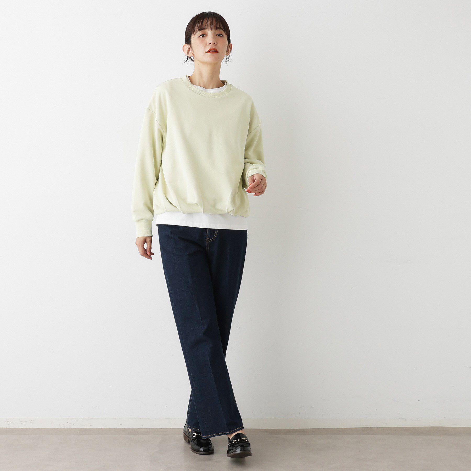 Dessin「【洗える】バルーンシルエットミニ裏毛プルオーバー」|Tシャツ・カットソー|