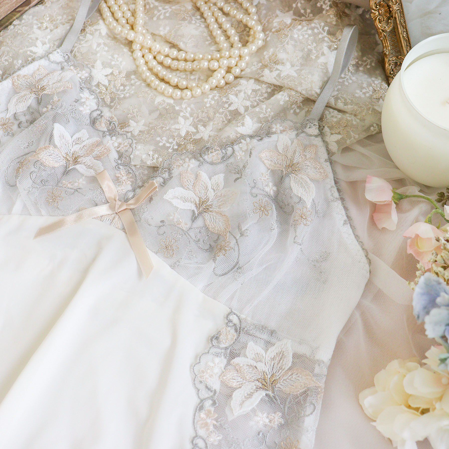 Risa Magli「フルーリ スリップ」|キャミソール|