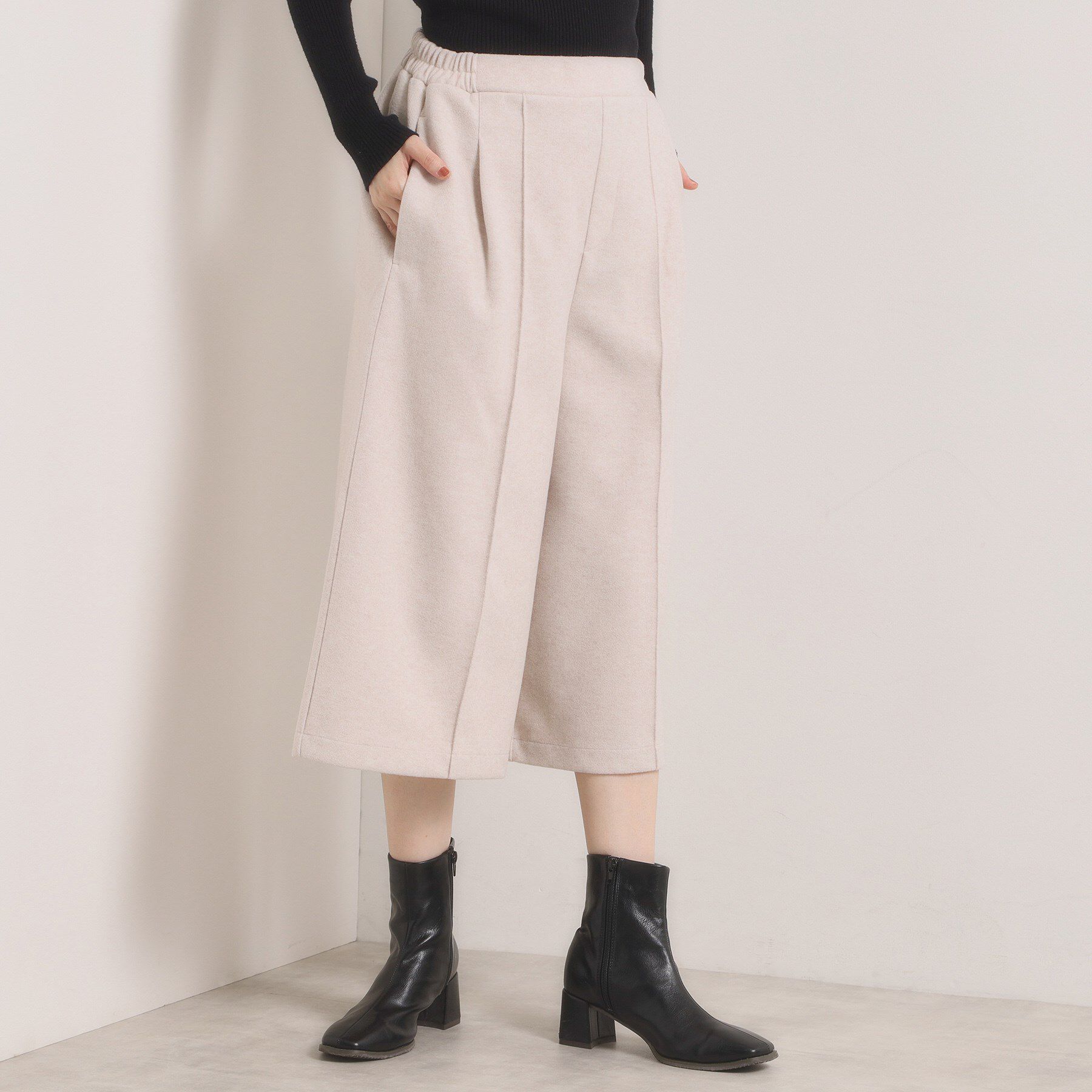 ITS&rsquo;DEMO「【洗濯機OK】カットメルトンキュロット」|その他|