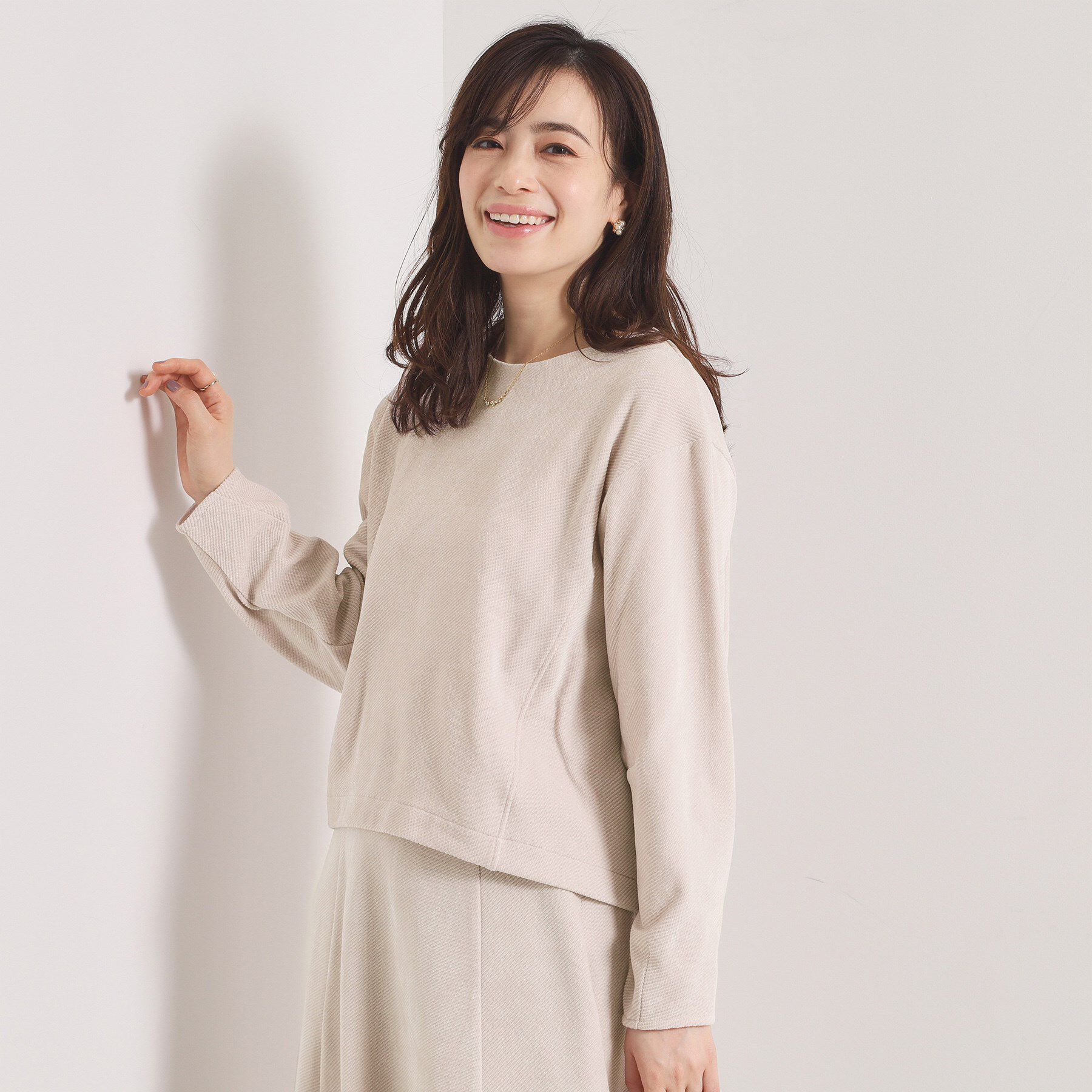 ITS&rsquo;DEMO「【手洗い可／セットアップ可】カットツイルプルオーバー」|Tシャツ・カットソー|