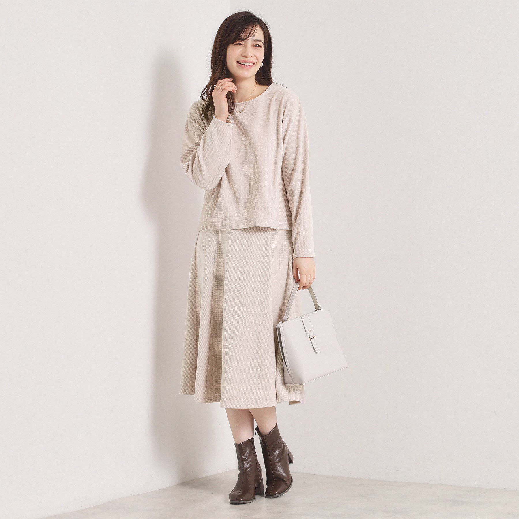 ITS&rsquo;DEMO「【手洗い可／セットアップ可】カットツイルプルオーバー」|Tシャツ・カットソー|