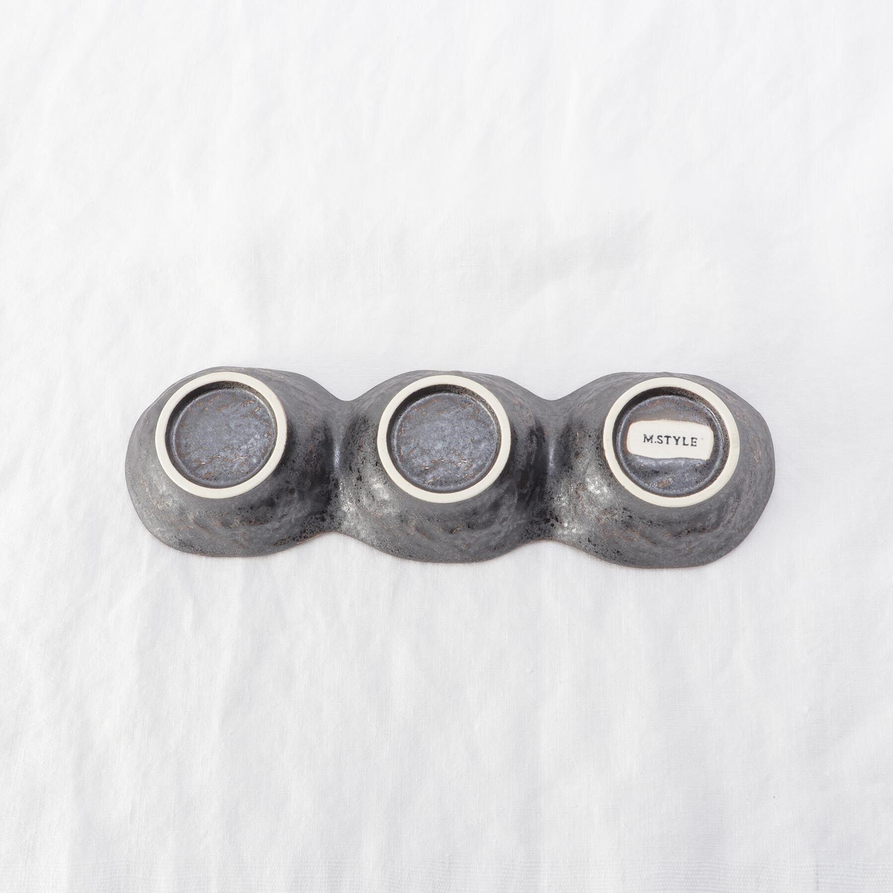 212 KITCHEN STORE「饗の器 3つ仕切り皿 深 BK」|食器・キッチングッズ|