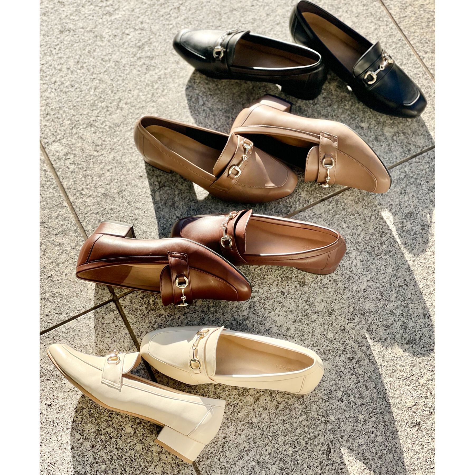 ESPERANZA「スクエアトゥローファー レイン対応」|パンプス|