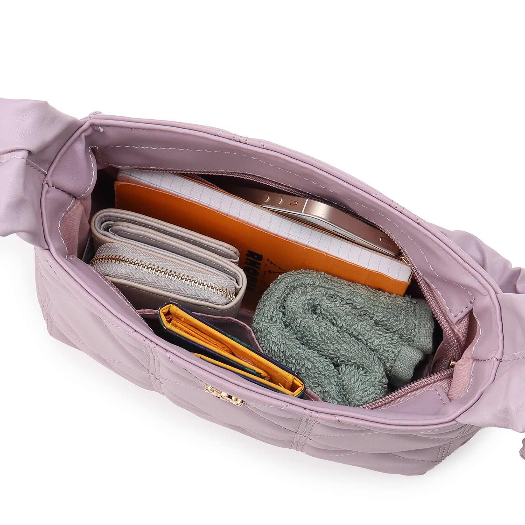 Ober Tashe「ロゴプレート付き キルティング2WAYショルダーバッグ」|ショルダー・メッセンジャー|