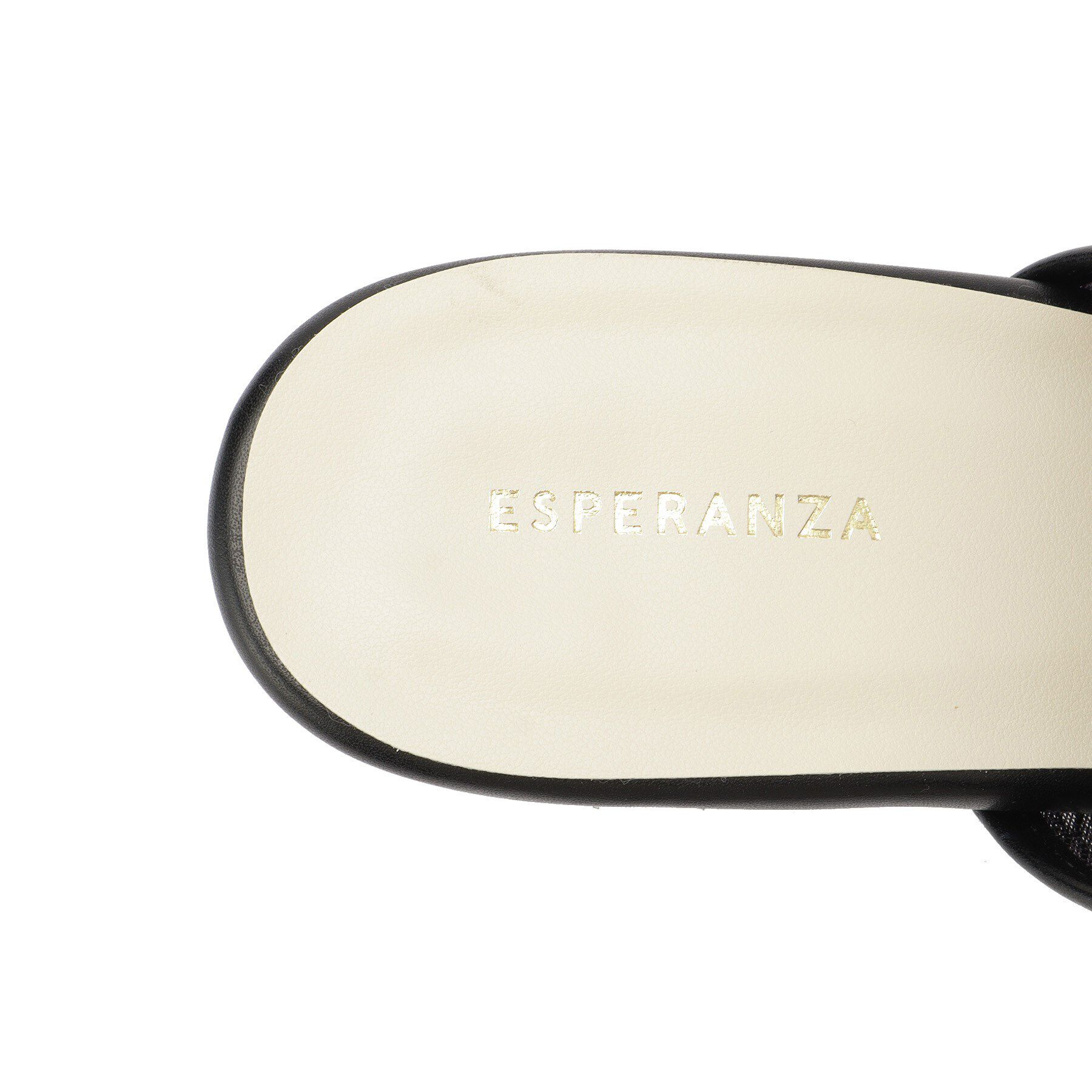 ESPERANZA「チュールメッシュクリアヒールミュール」|サンダル|