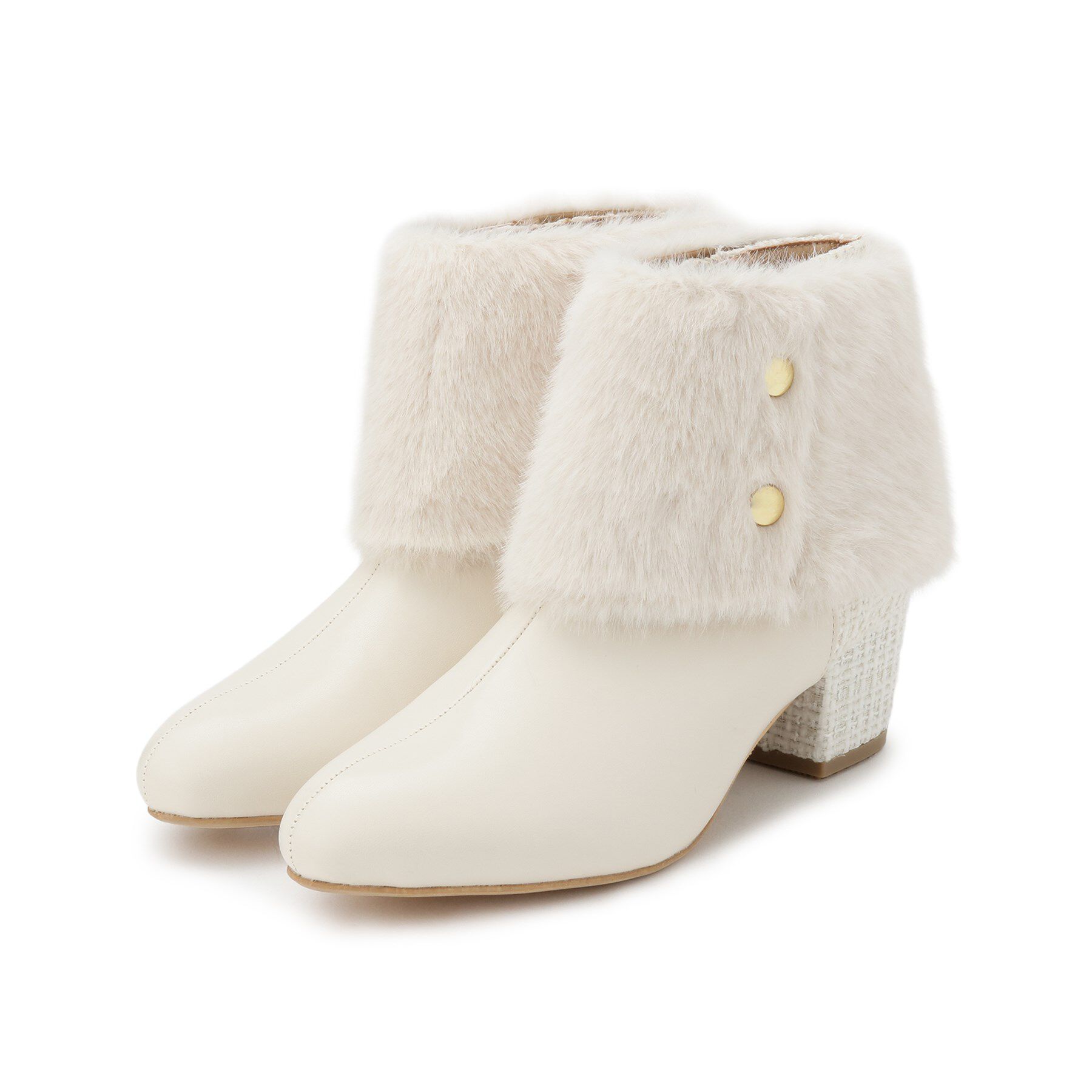 ESPERANZA「2WAYフェイクファー付きショートブーツ」|ショートブーツ|