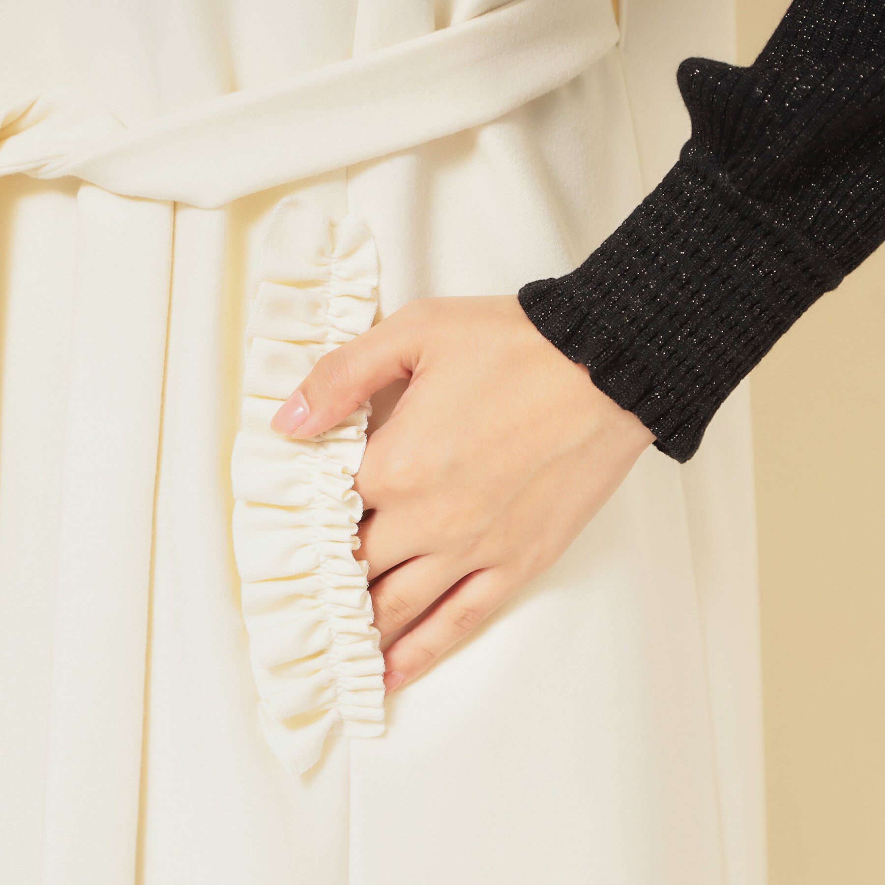 SunaUna「【COLLECTION LINE】フリルスリーブレスジレ」|ベスト・ジレ|