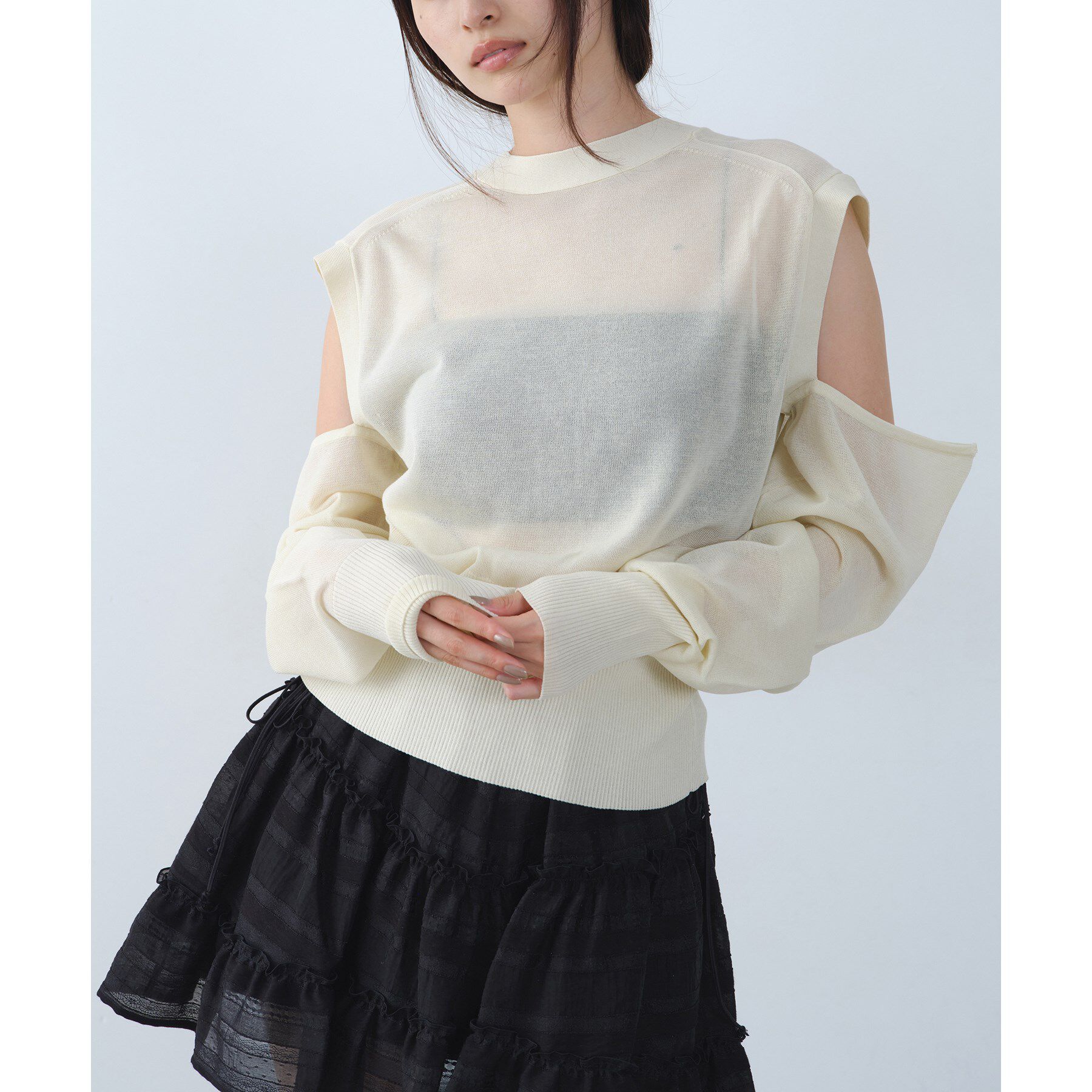 CODE A「multiway knit cardigan」|カーディガン|