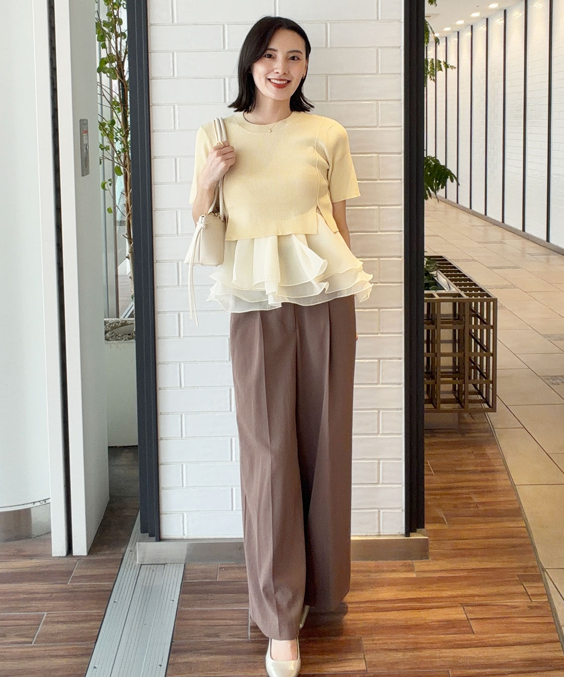 COCO DEAL「ペプラムブラウスセットニット」|シャツ・ブラウス|