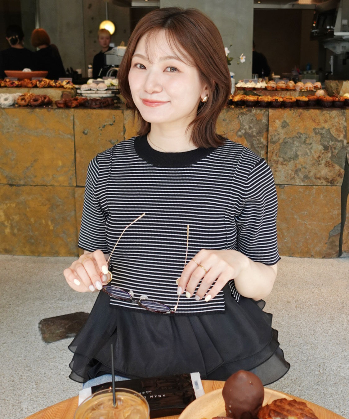 COCO DEAL「ペプラムブラウスセットニット」|シャツ・ブラウス|