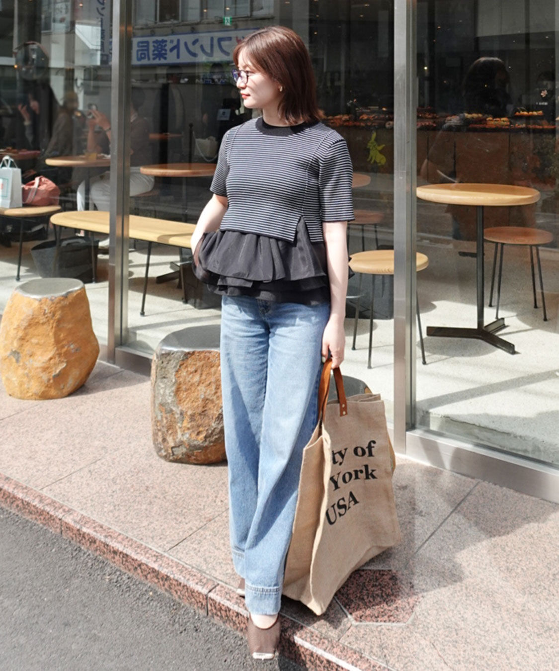 COCO DEAL「ペプラムブラウスセットニット」|シャツ・ブラウス|