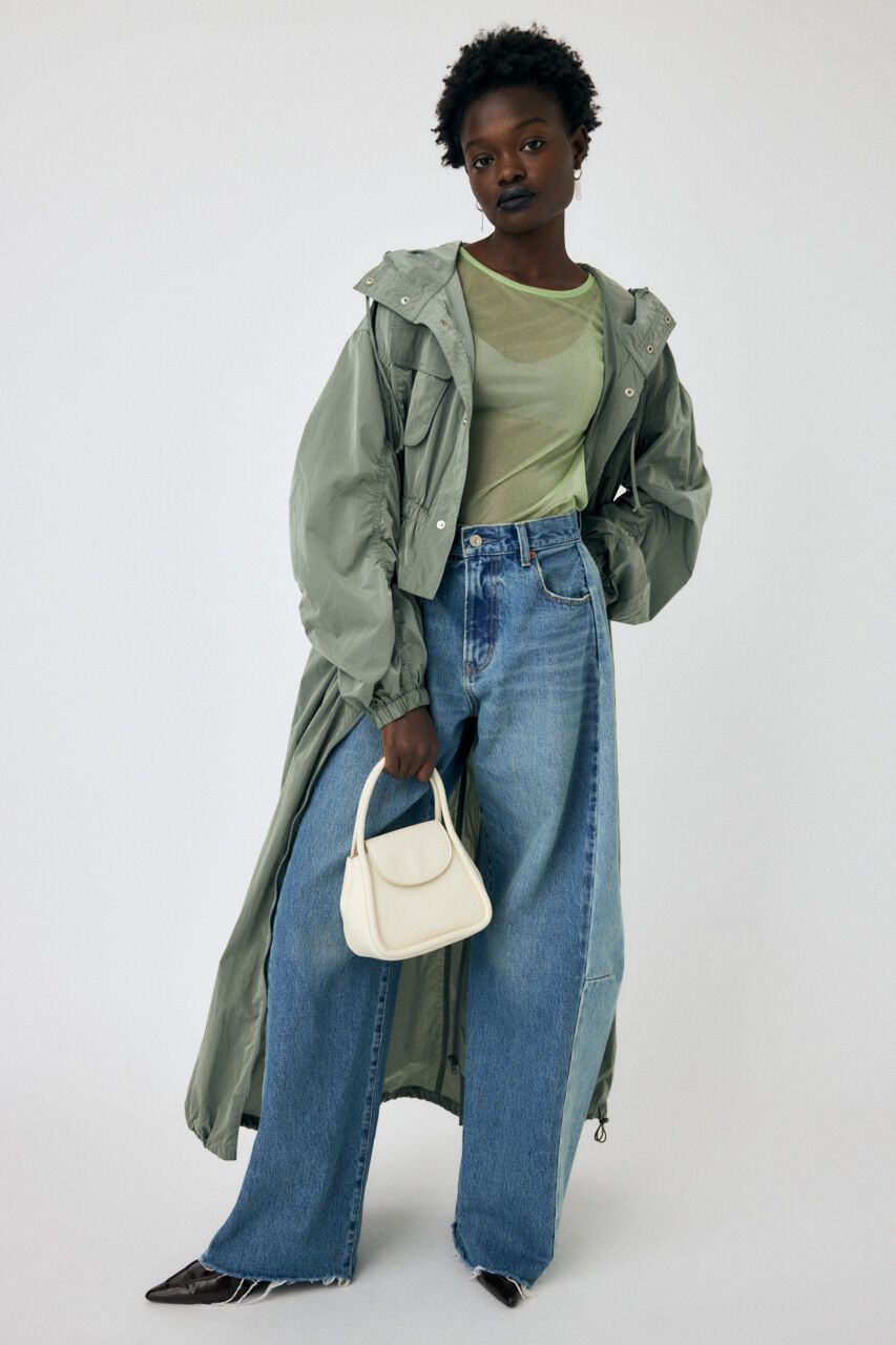 MOUSSY「REVERSIBLE GLITTER SHEER トップス」|Tシャツ・カットソー|