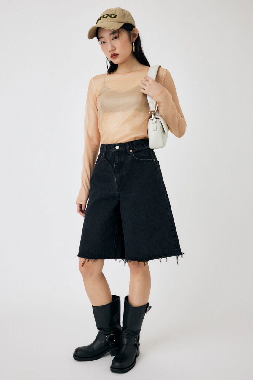 MOUSSY「REVERSIBLE GLITTER SHEER トップス」|Tシャツ・カットソー|