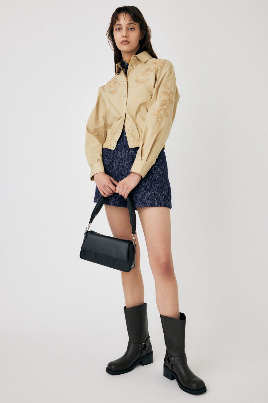 MOUSSY「WESTERN SHIRT ブルゾン」|シャツ・ブラウス|BEG