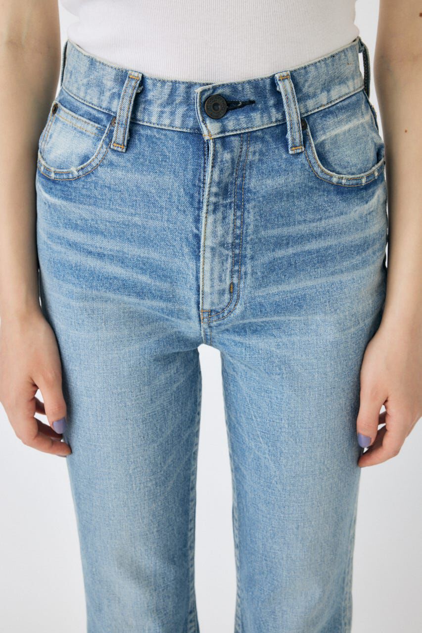 MOUSSY「MVS L/BLU FLARE(L)」|デニム|