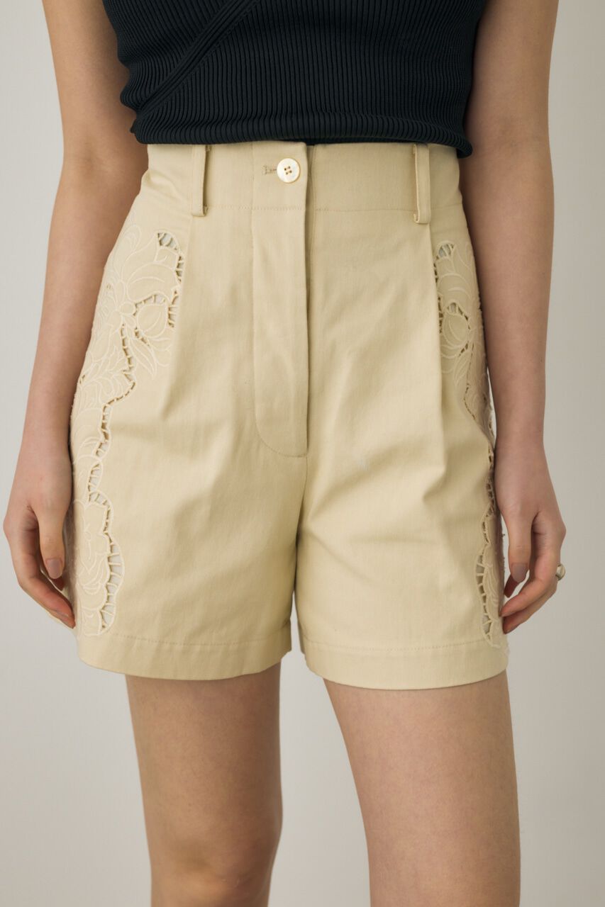 MOUSSY「カットワーク刺繍ショートパンツ　オーガニックコットン使用」|その他|