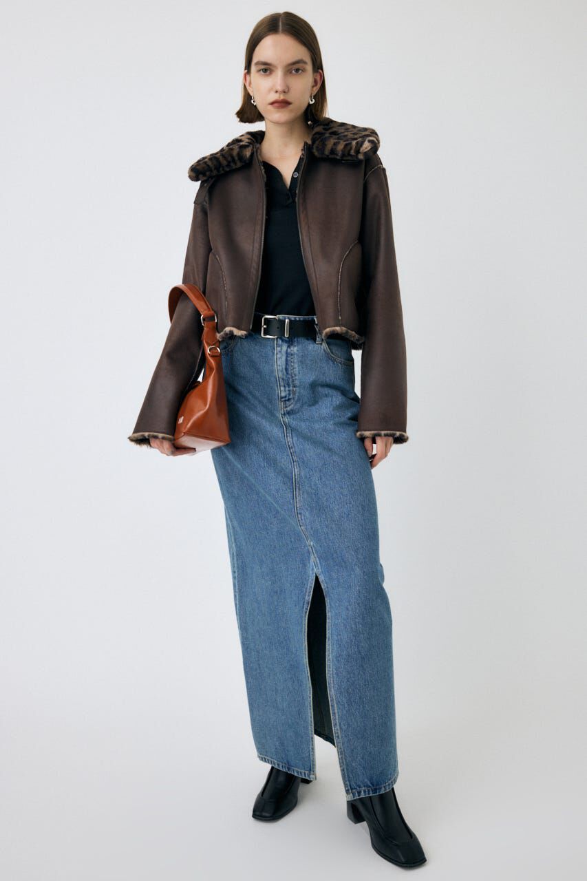 MOUSSY「BORDER KNIT ポロ」|ニット・セーター|