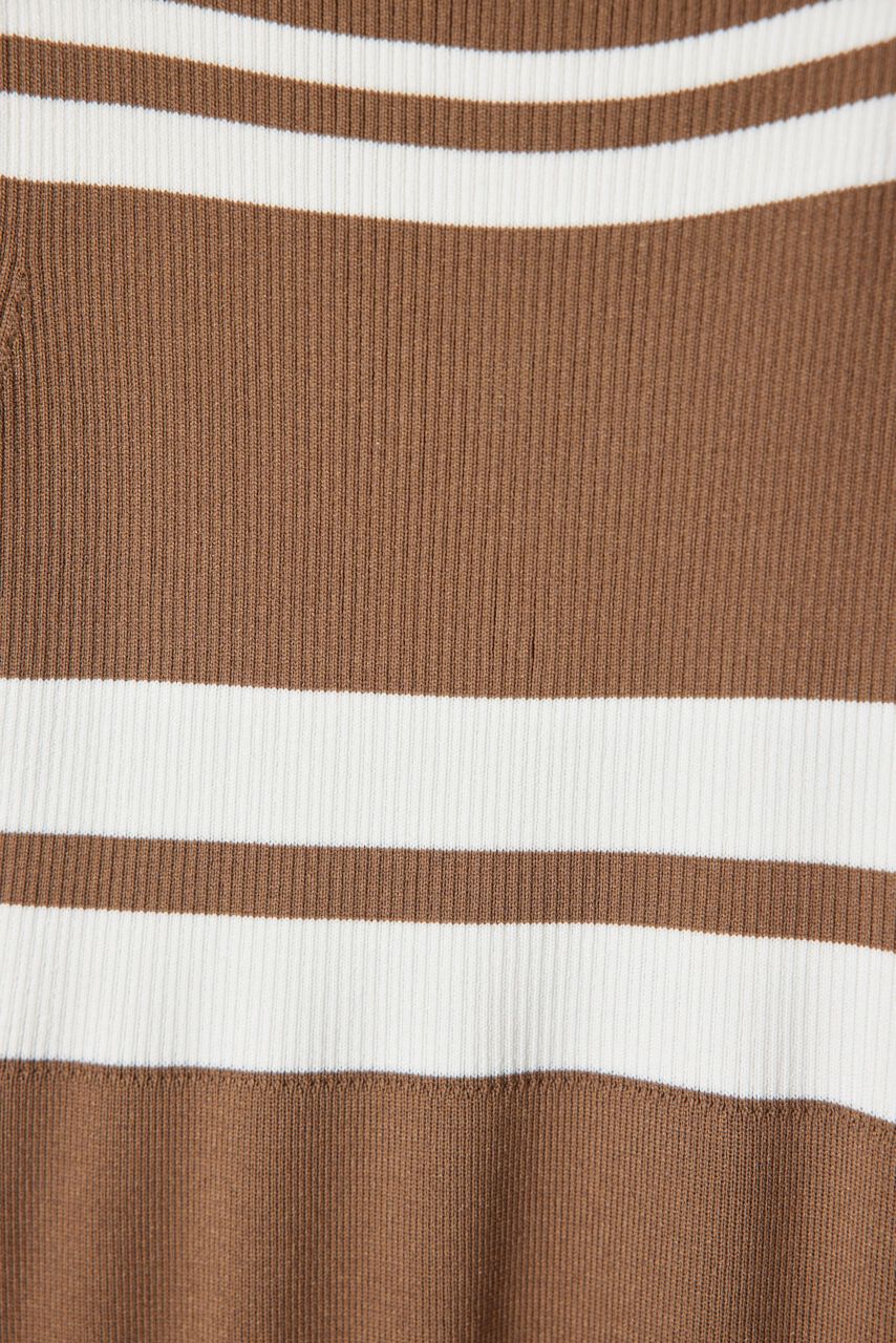 rienda「フェイクパールショルダージャガードニットワンピース」|ワンピース|